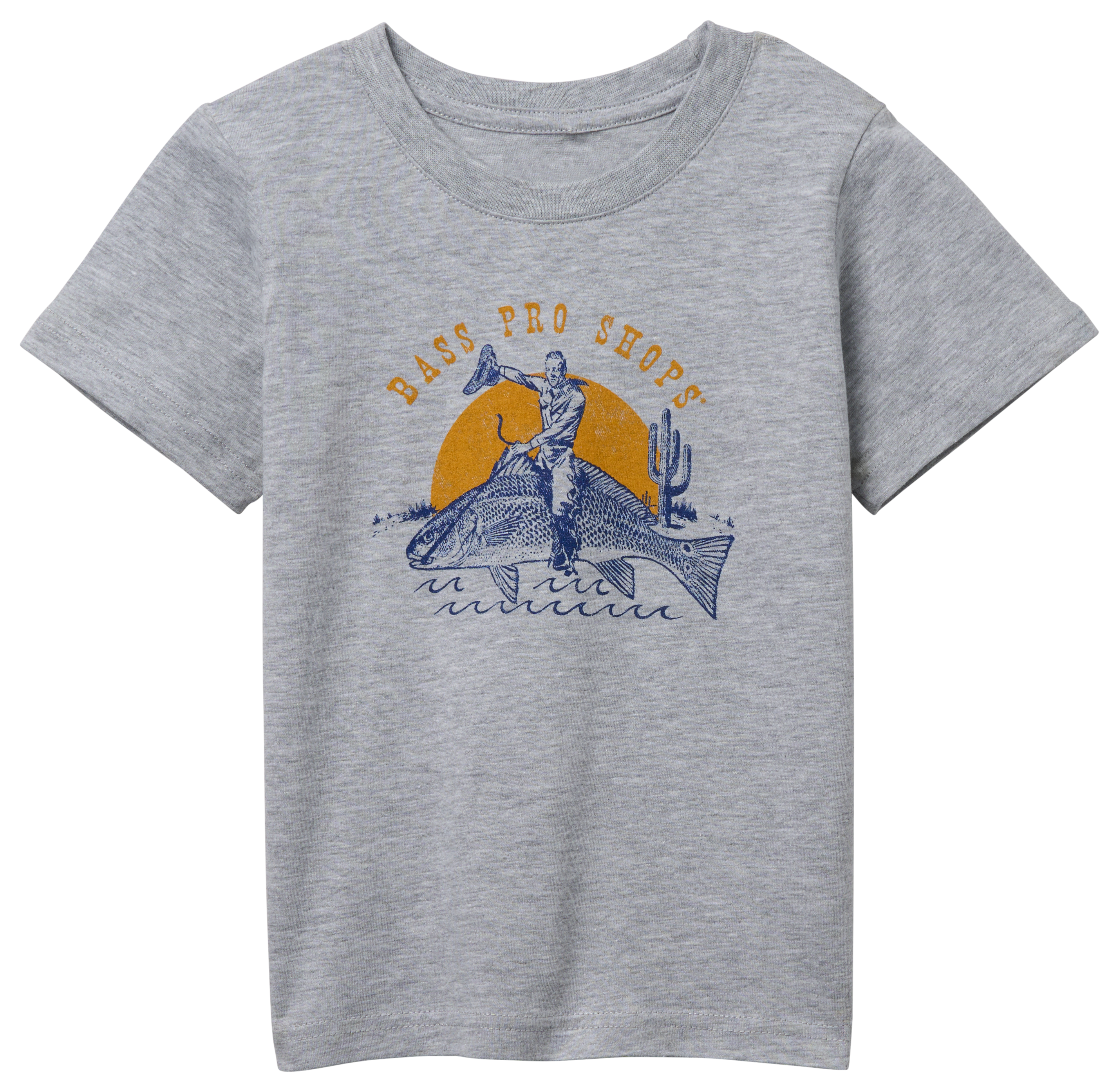 Image of Bass Pro Shops Fishing Rodeo Short-Sleeve T-Shirt for Toddlers - Heather Gray