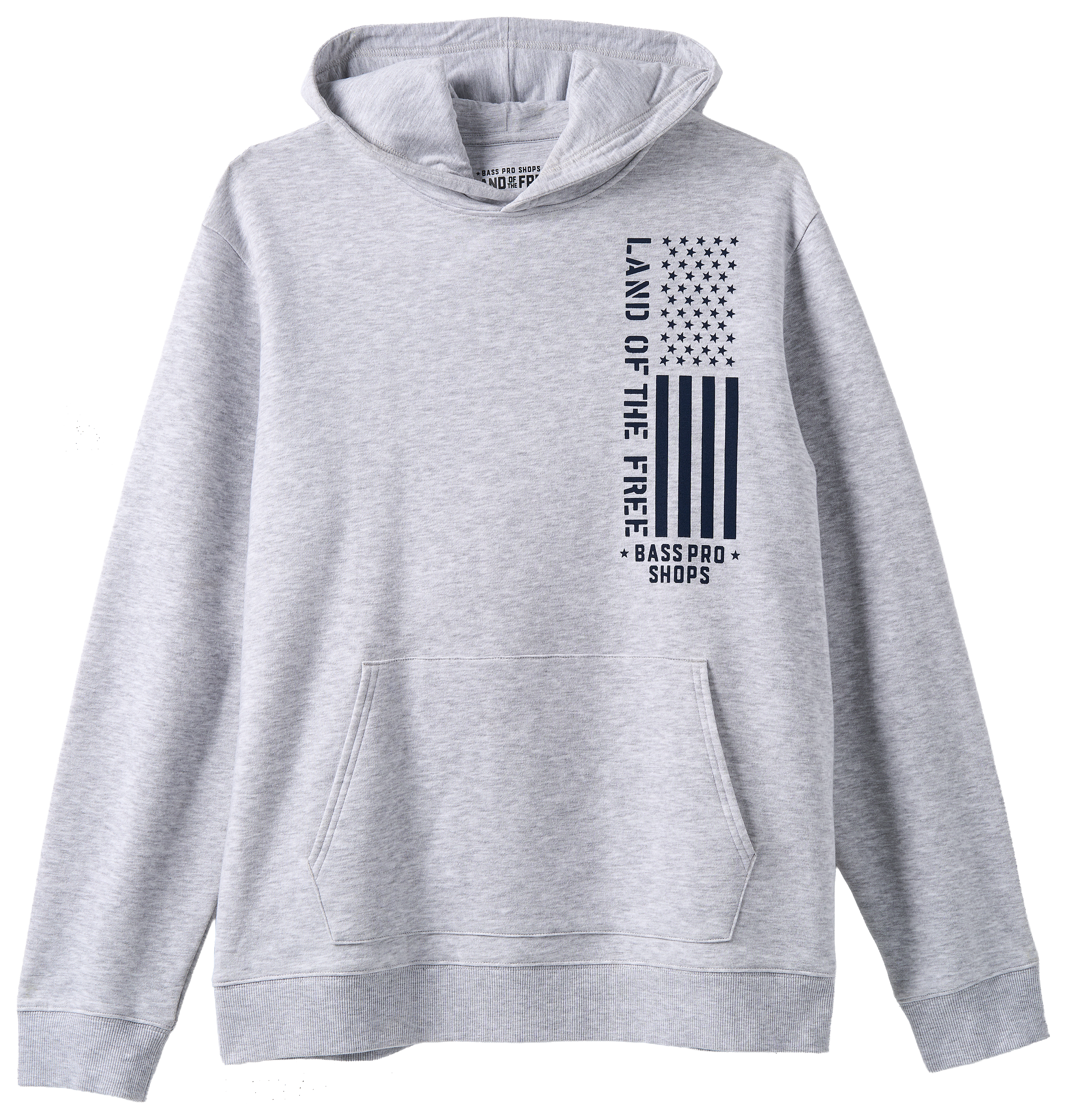 Image of Land of the Free Vertical Flag Fleece Hoodie