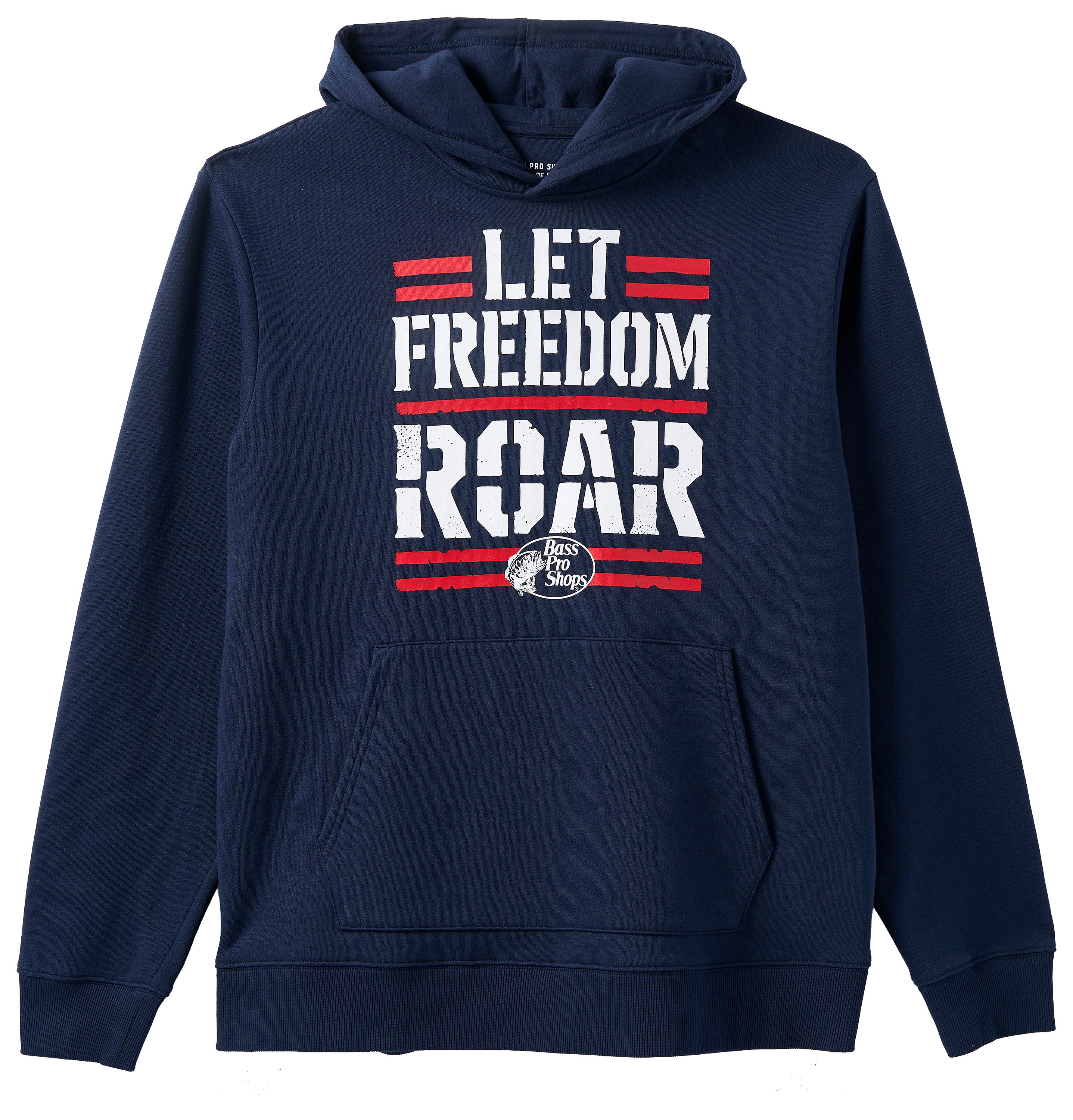 Image of Land of the Free Let Freedom Roar Fleece Hoodie - Navy