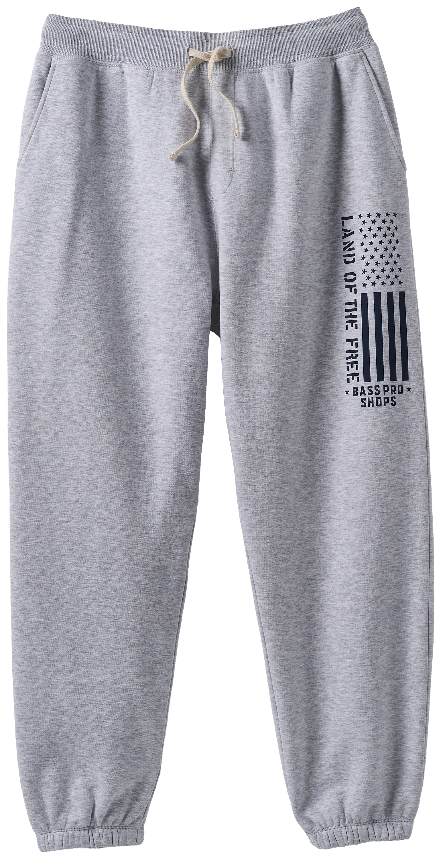 Image of Land of the Free Vertical Flag Fleece Joggers