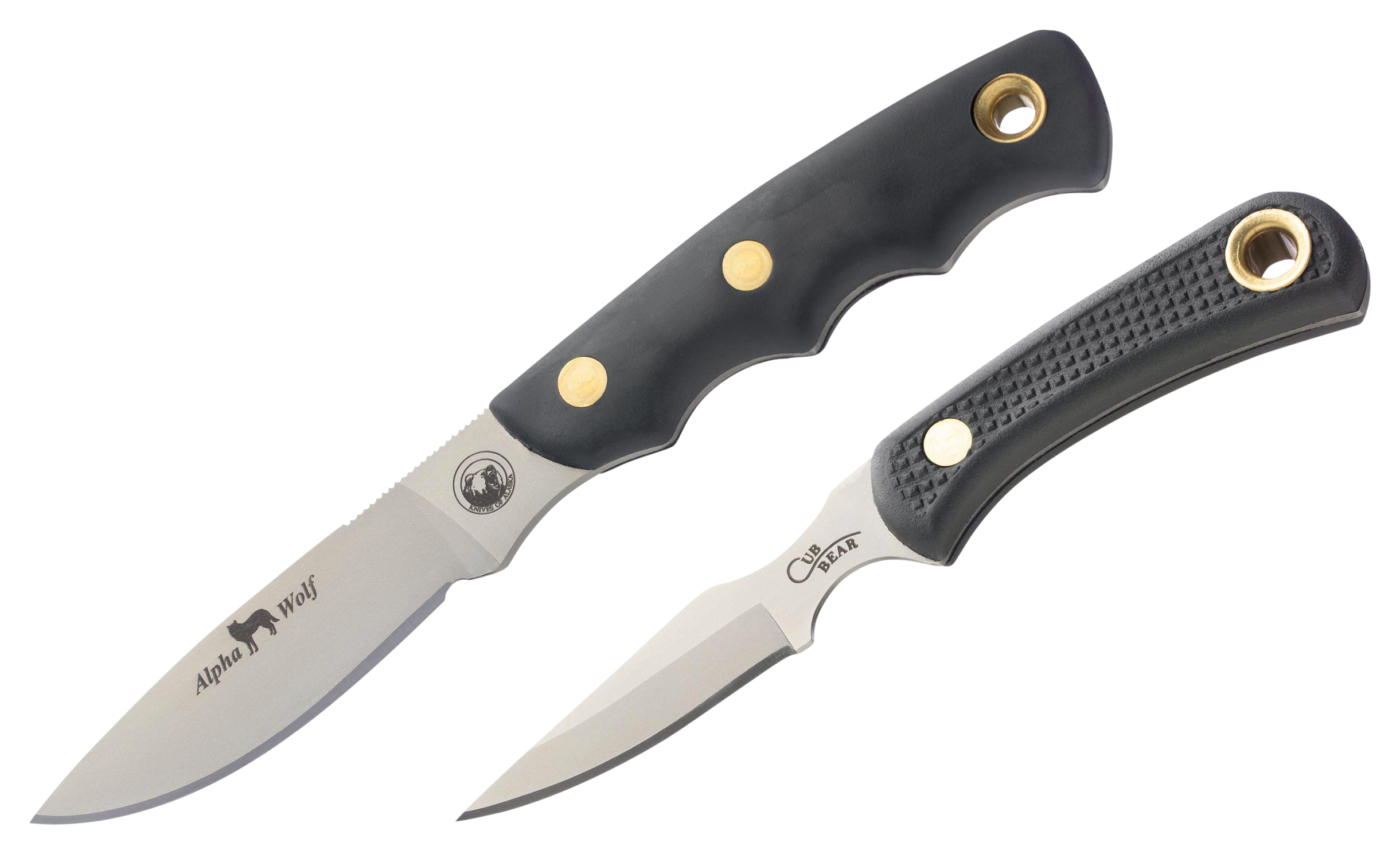 Image of Knives of Alaska Alpha Wolf Hunter/Cub Bear Hunting Knife Combo
