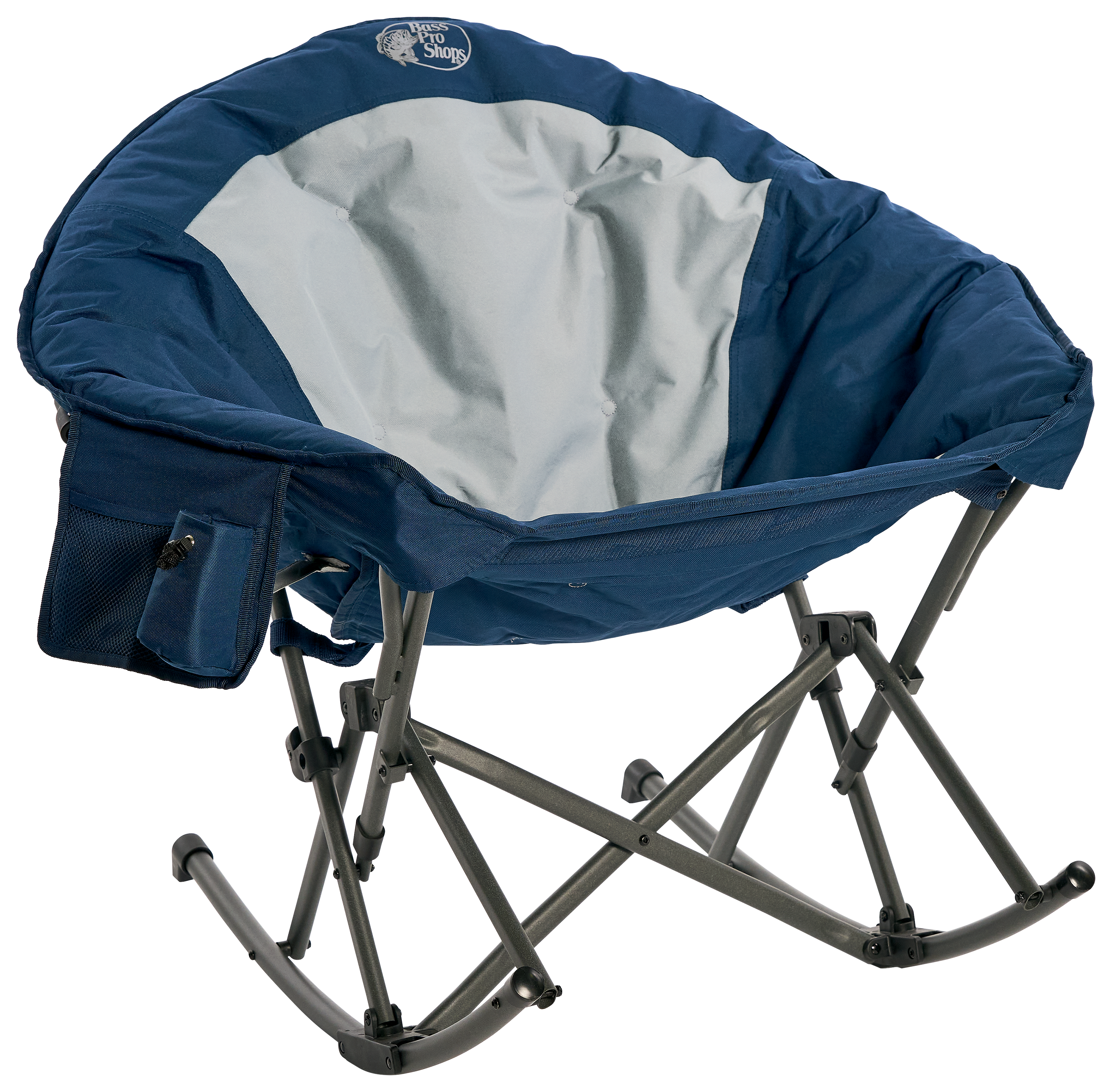 Image of Bass Pro Shops Padded Rocking Club Chair - Blue