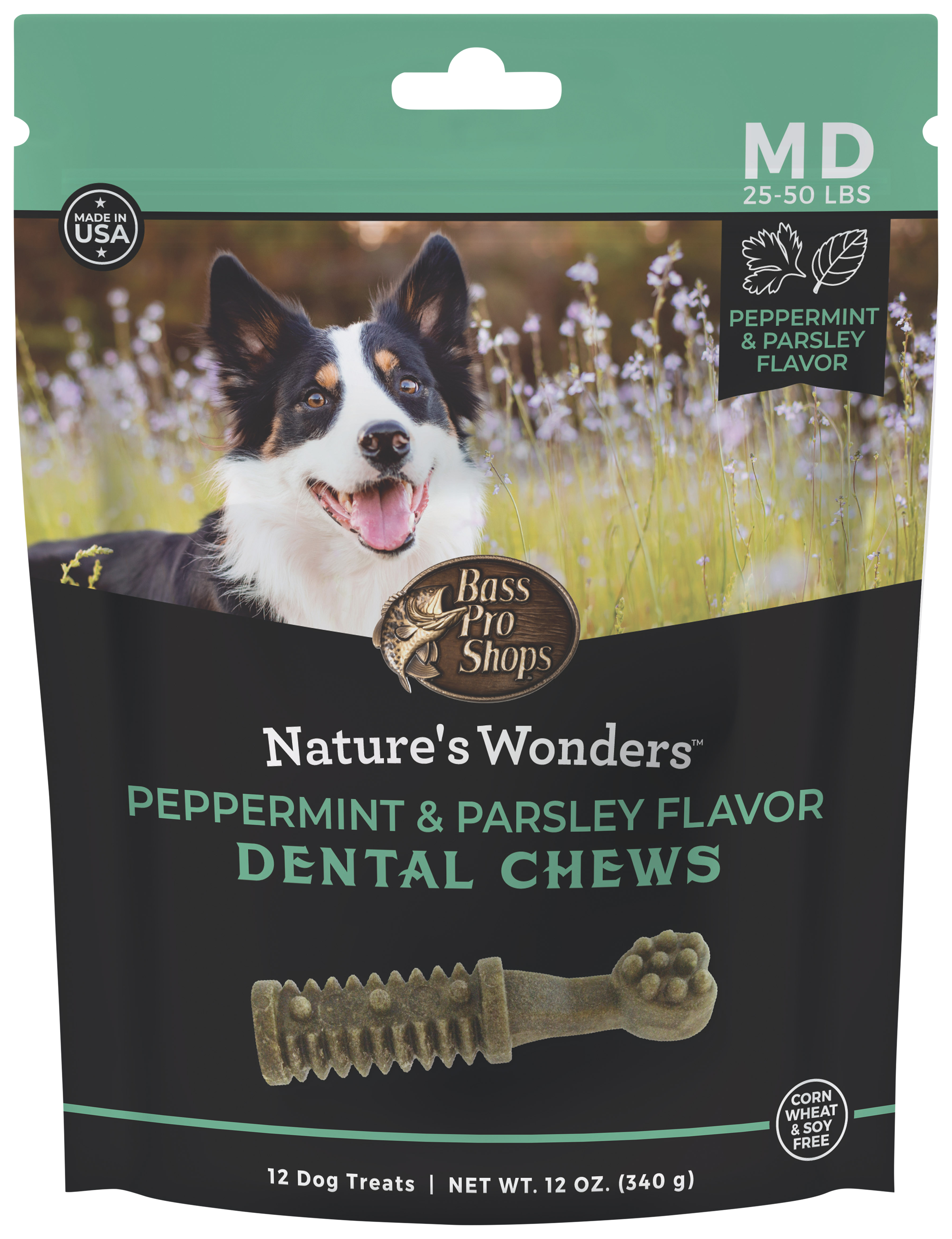 Image of Nature's Wonders Dental Chew Dog Treats - - 12 oz - M