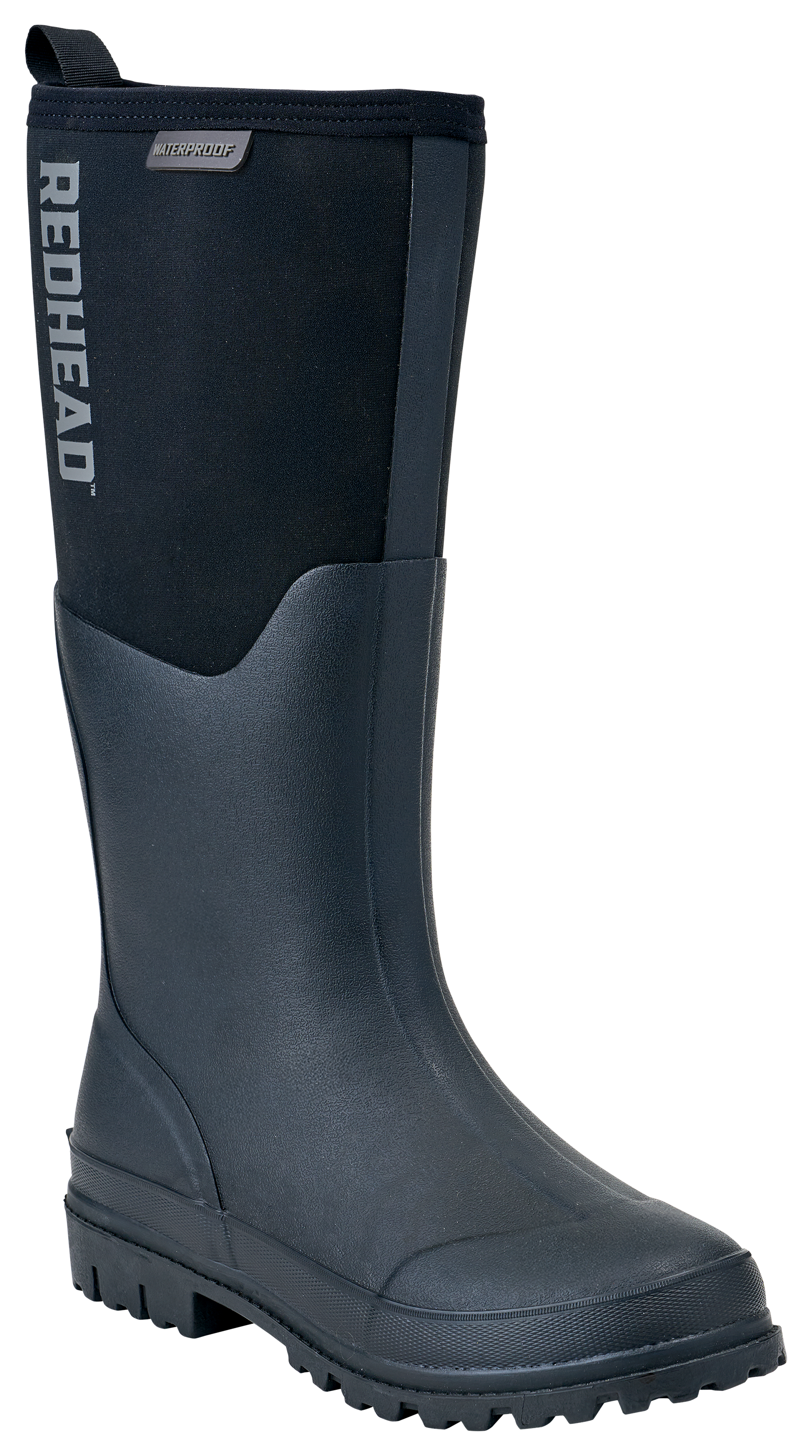 Image of RedHead Camo Utility Waterproof Rubber Boots for Men - Black