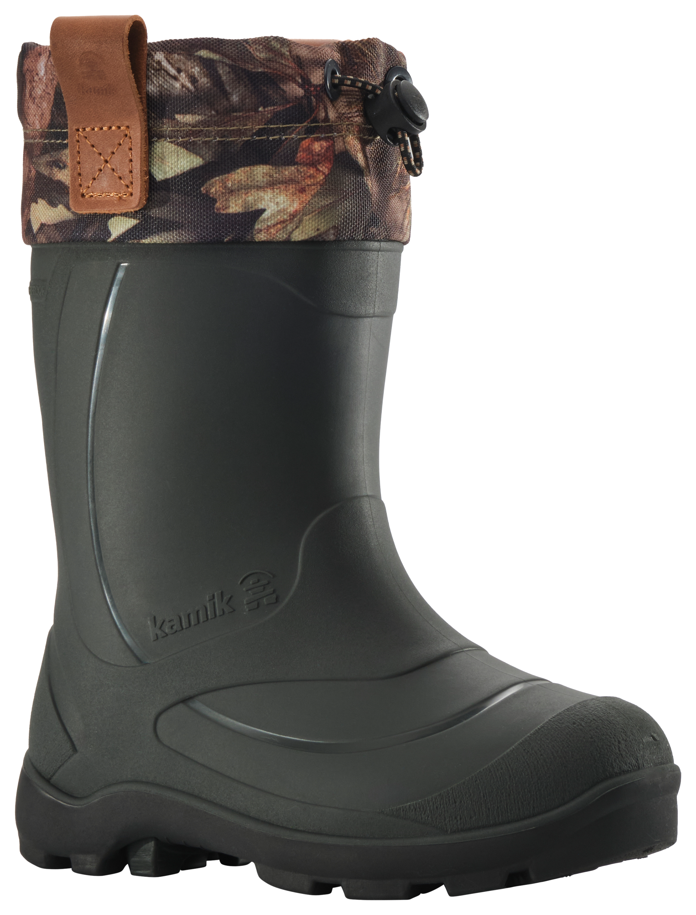 Kamik Tundra Jr. Insulated Rubber Boots for Kids - Mossy Oak Break-Up Country