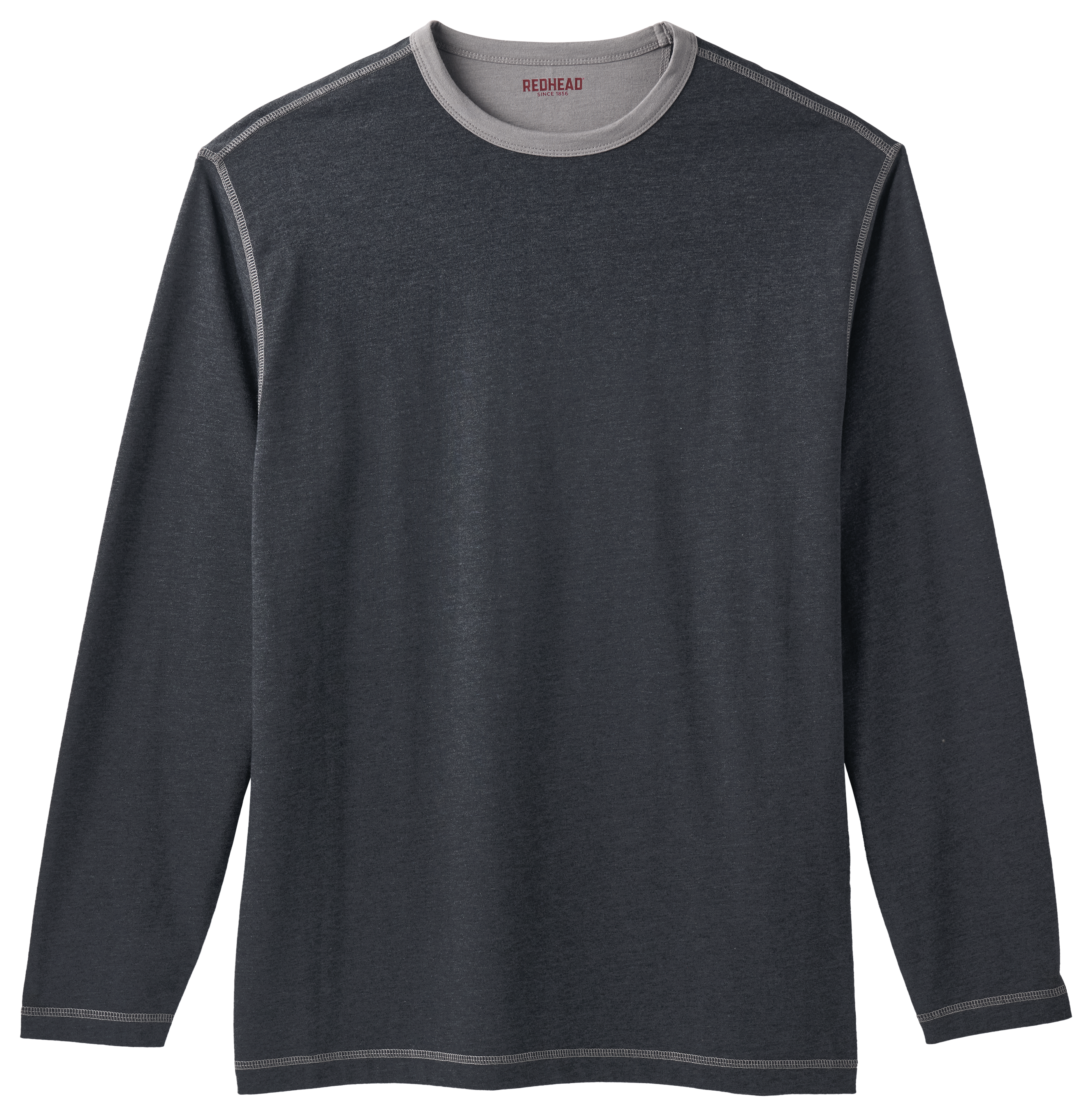 RedHead Bennett Spring Long-Sleeve Crew Shirt - Black/Titanium