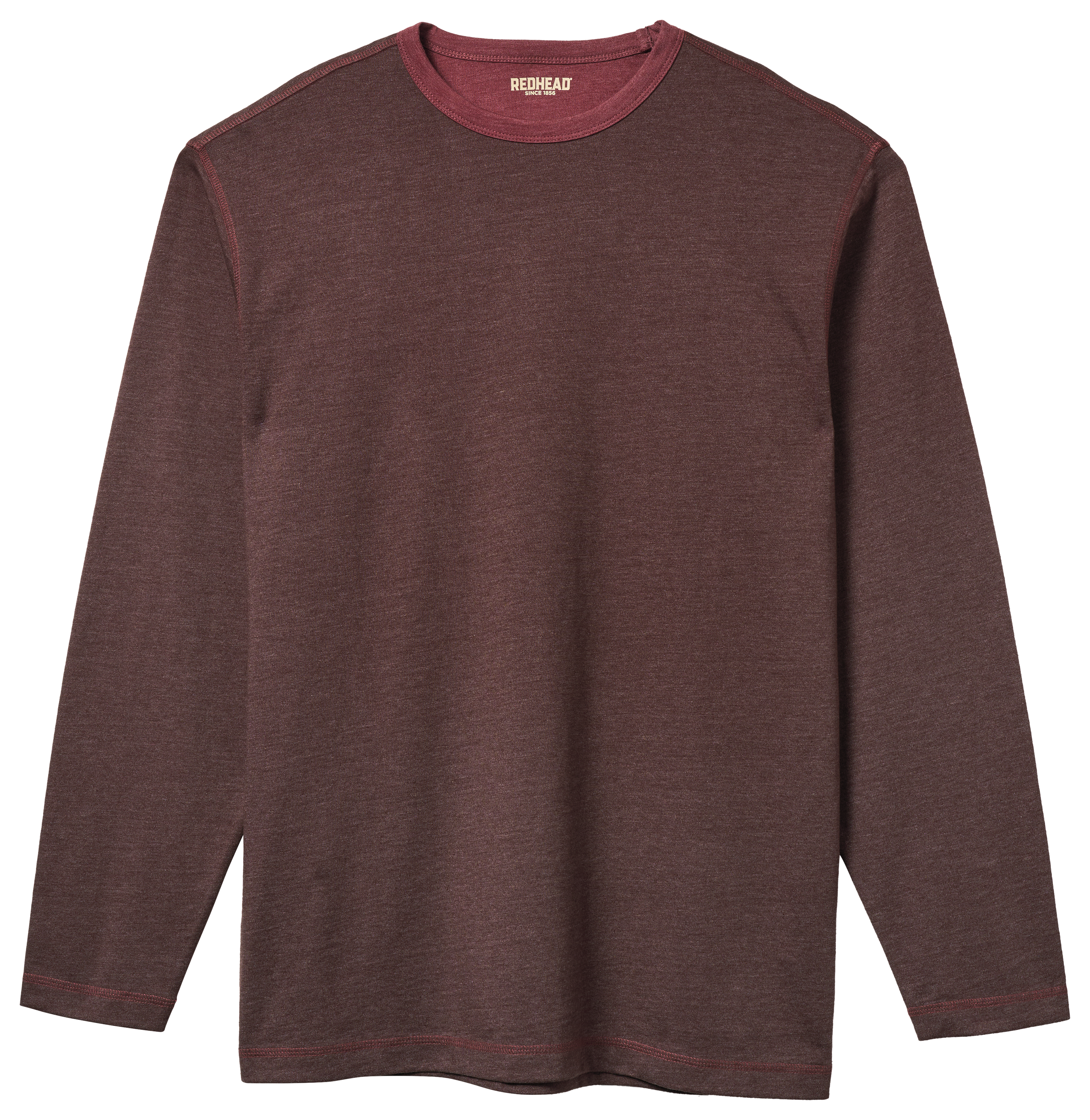 RedHead Bennett Spring Long-Sleeve Crew Shirt - Raisin/Port