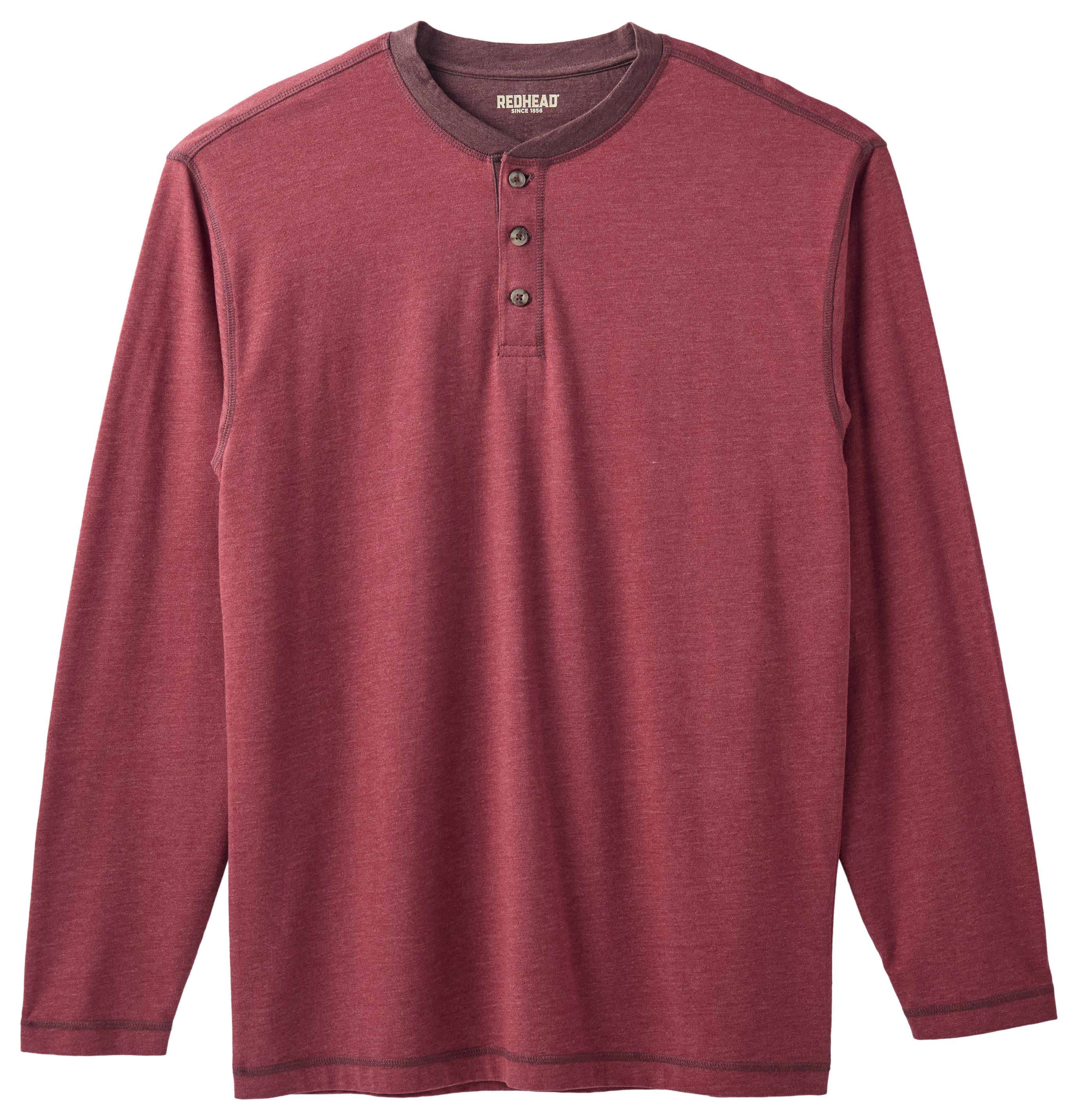 RedHead Bennett Spring Long-Sleeve Henley - Port/Raisin