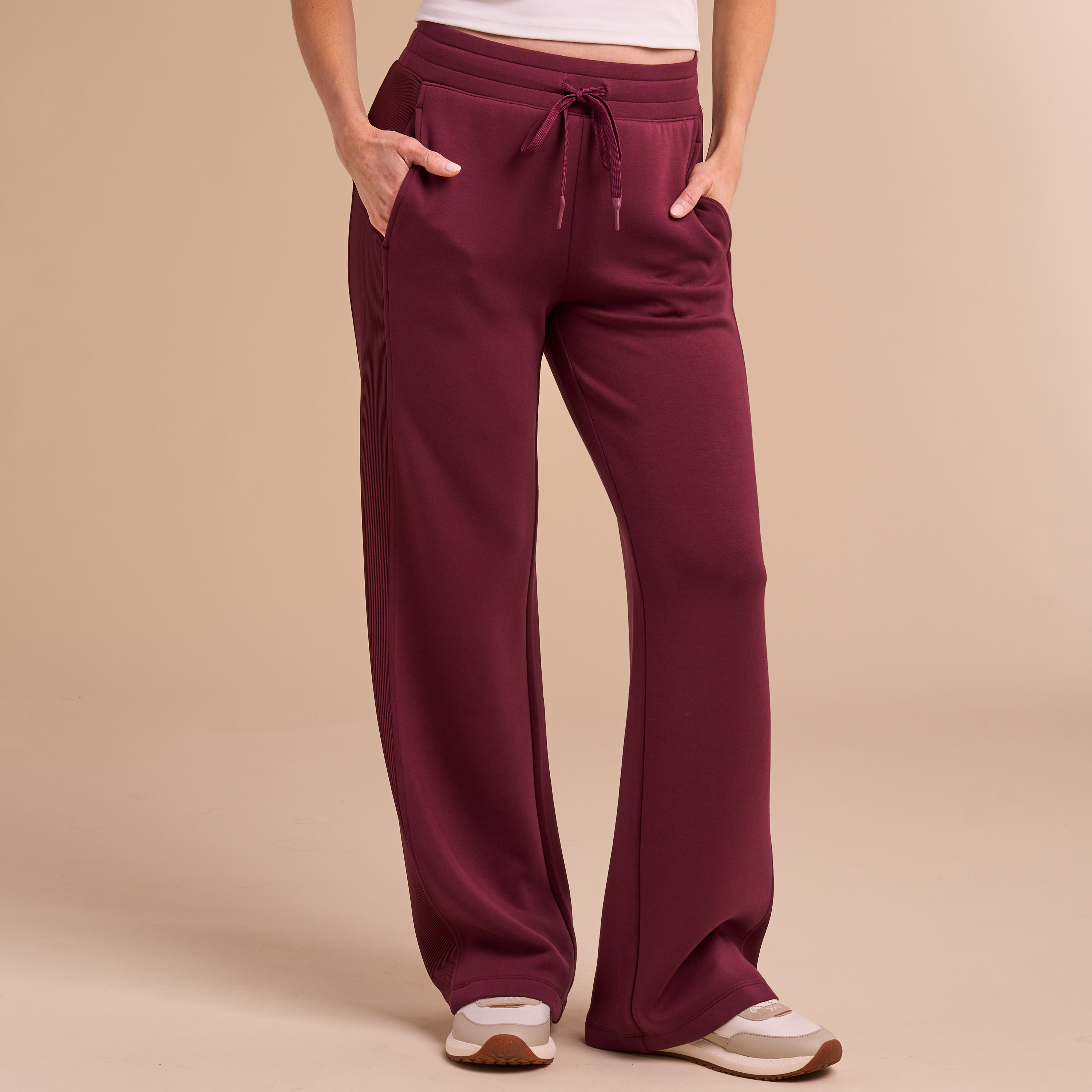 Image of Natural Reflections Soft Haven Scuba Pants - Vineyard Wine