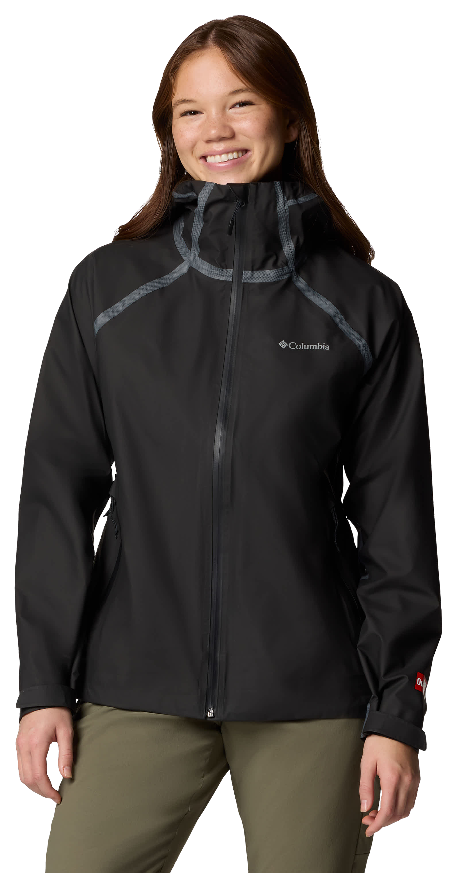 Image of Columbia Reign No Shine Jacket for Ladies - Black - XXL