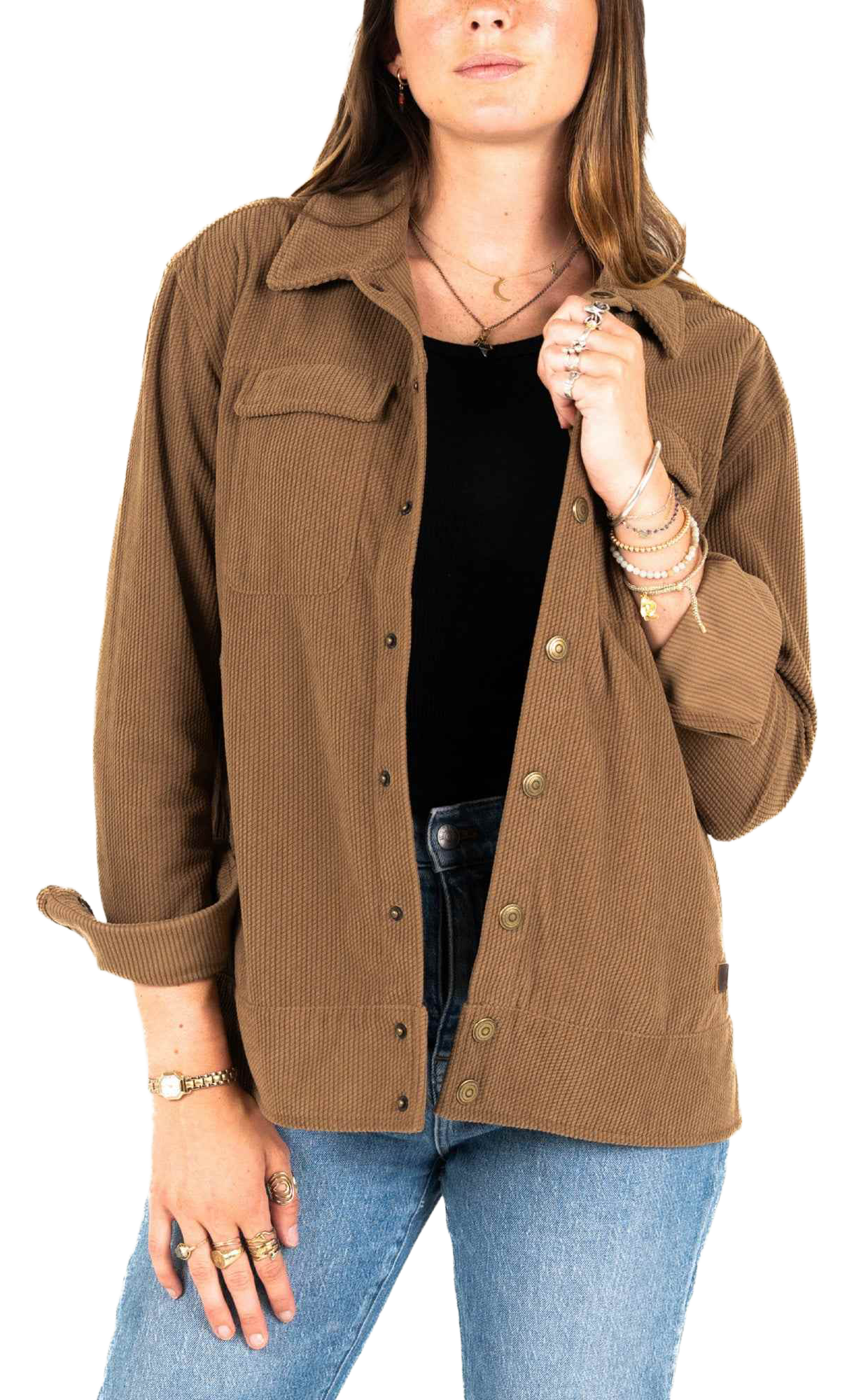 Image of Marsh Wear Carolyn Cord Jacket - Malt Ball - L