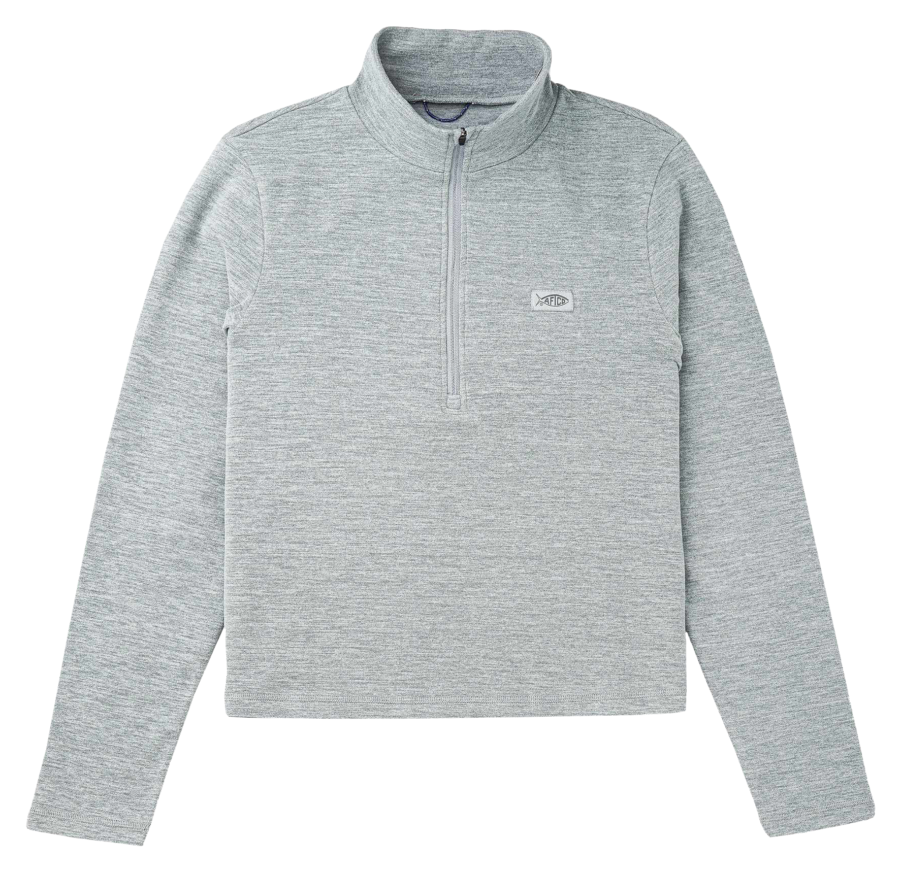 Image of AFTCO Coastal Layer Quarter-Zip Pullover - Steel Heather - L