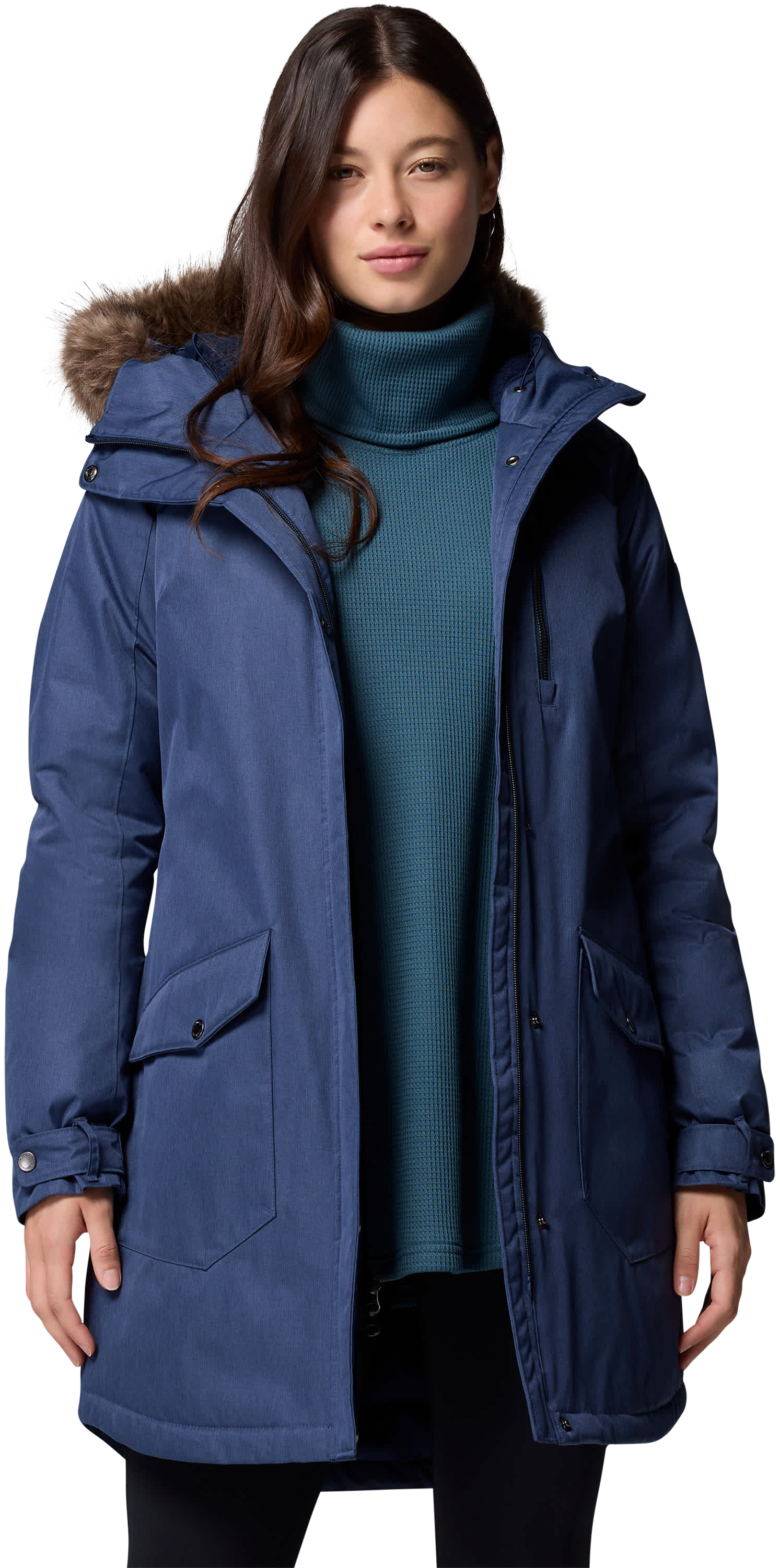 Image of Columbia Suttle Mountain Insulated Long Jacket - Collegiate Navy