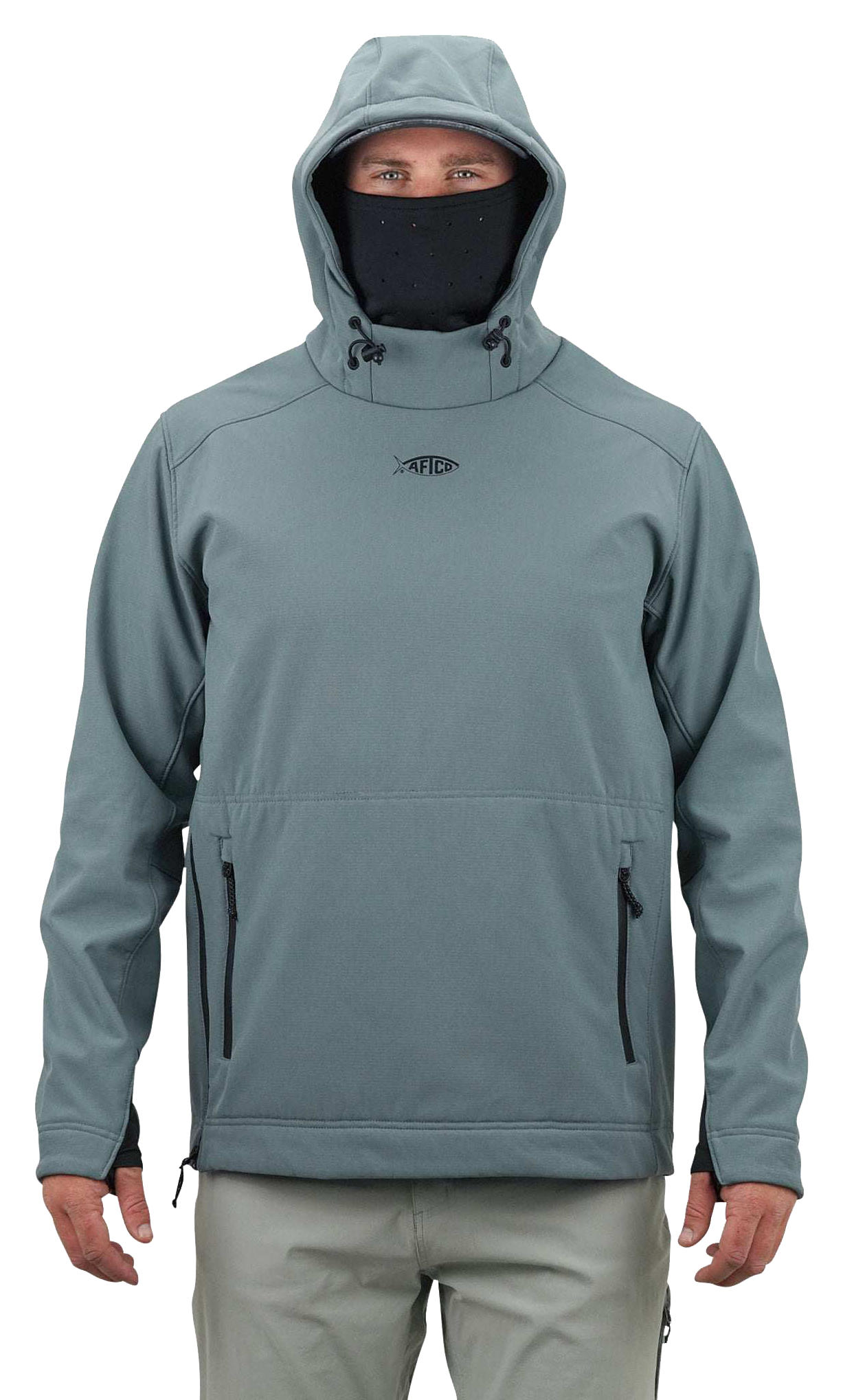 Image of AFTCO Reaper Windproof Pullover Jacket - Depths - 2X