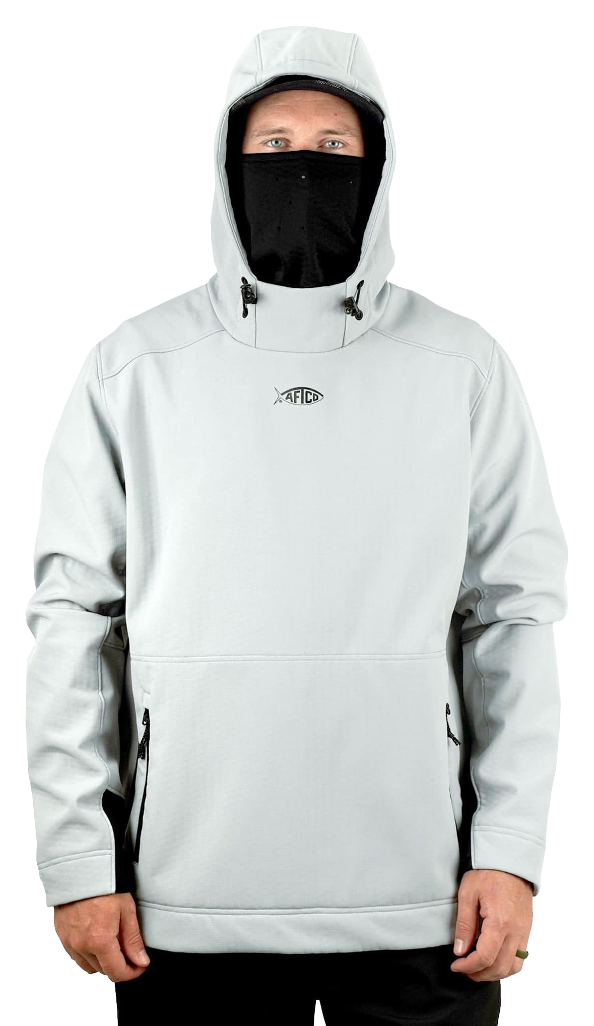 Image of AFTCO Reaper Windproof Pullover Jacket - Harbor Gray - 2X