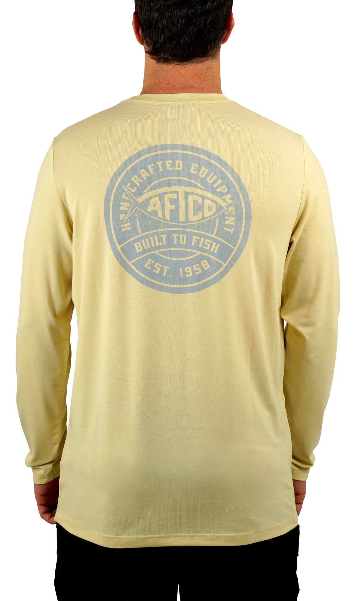 Image of AFTCO Ocean Bound Built to Fish Performance Long-Sleeve Shirt - Coastal Dune Heather