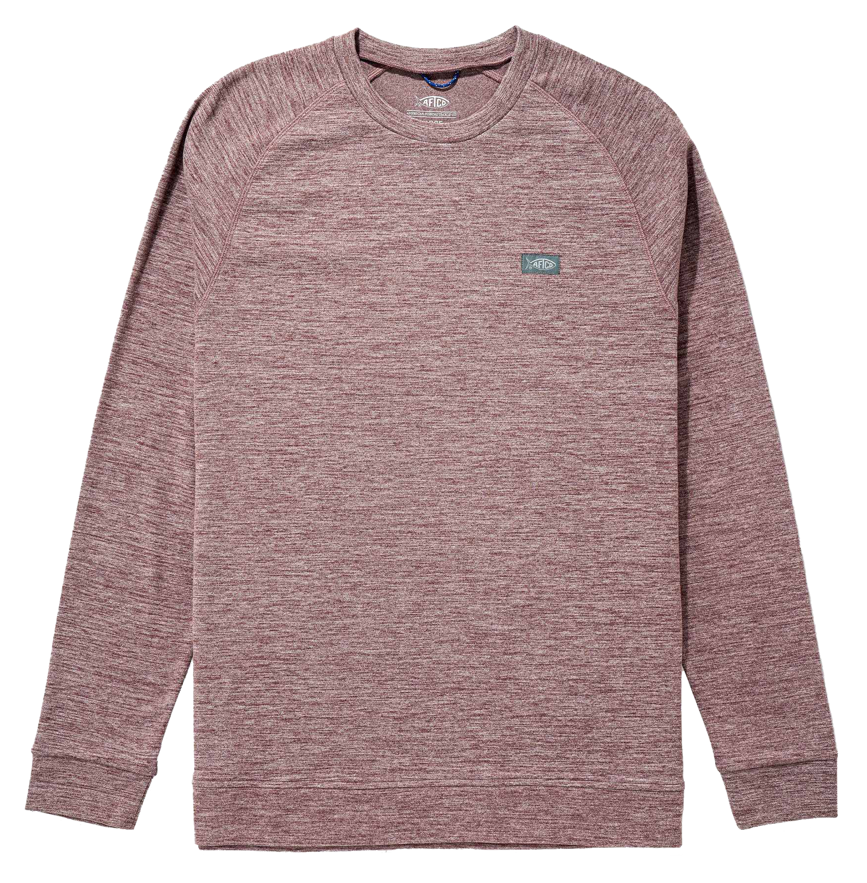 Image of AFTCO Coastal Layer Crew Neck Sweatshirt - Sable Heather - XL