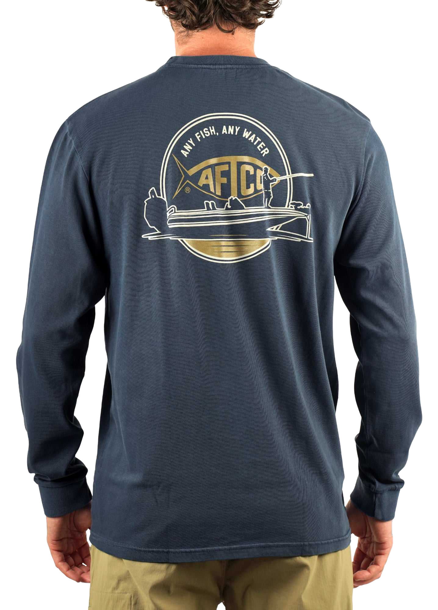 Image of AFTCO Horizon Long-Sleeve T-Shirt - Navy