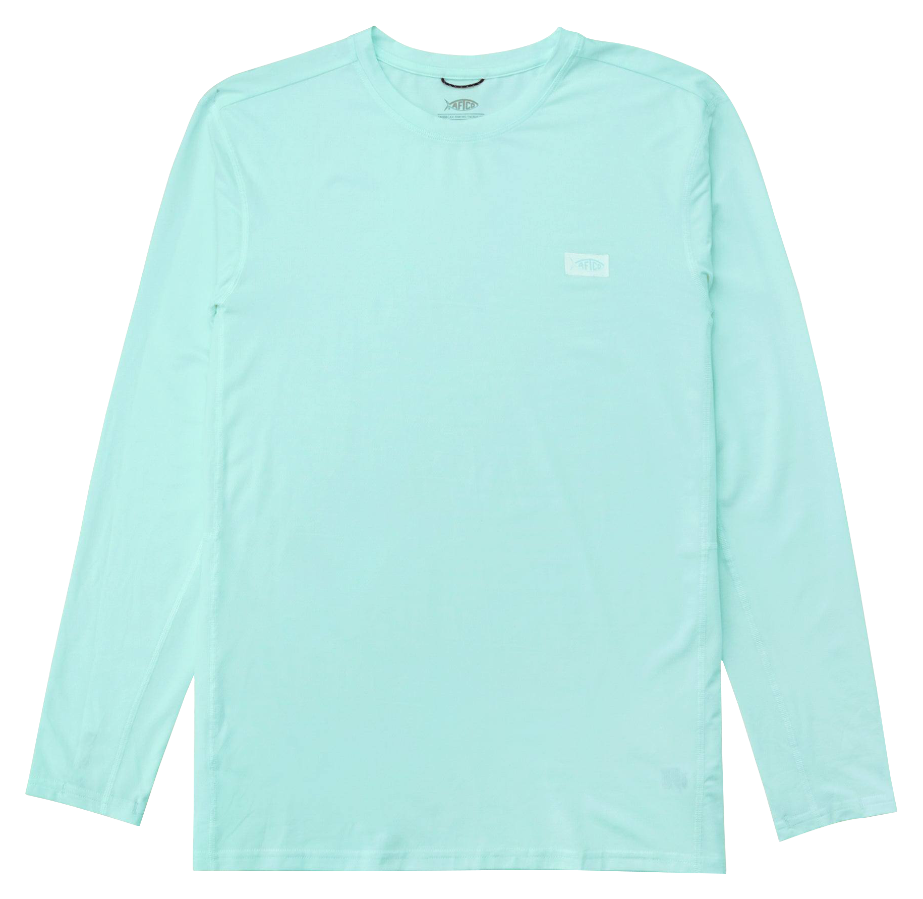 Image of AFTCO Air-O Mesh Sun-Protection Long-Sleeve Shirt - Shoreline Blue Heather