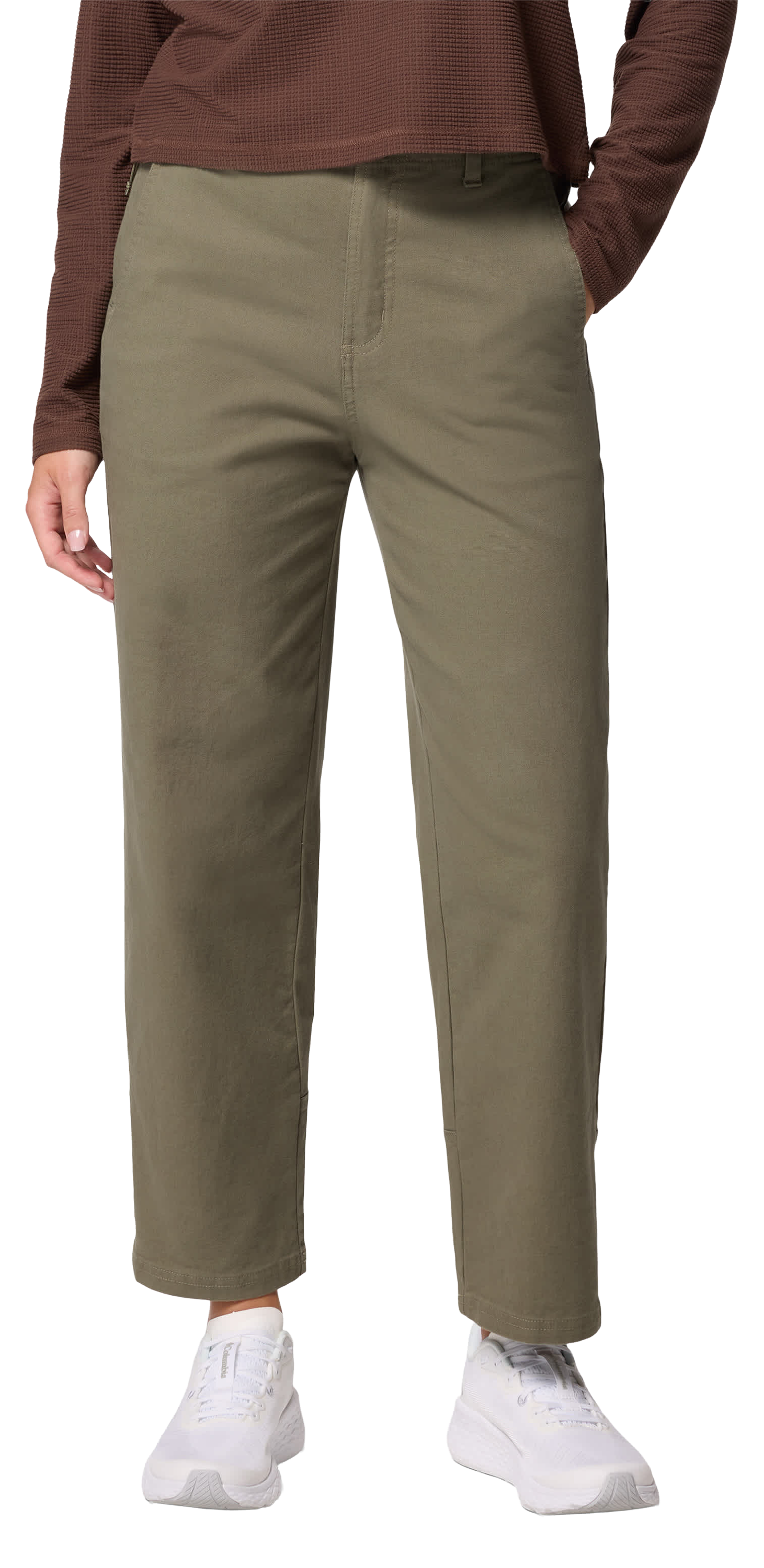 Image of Columbia ROC Straight-Leg Pants for Ladies - Stone Green