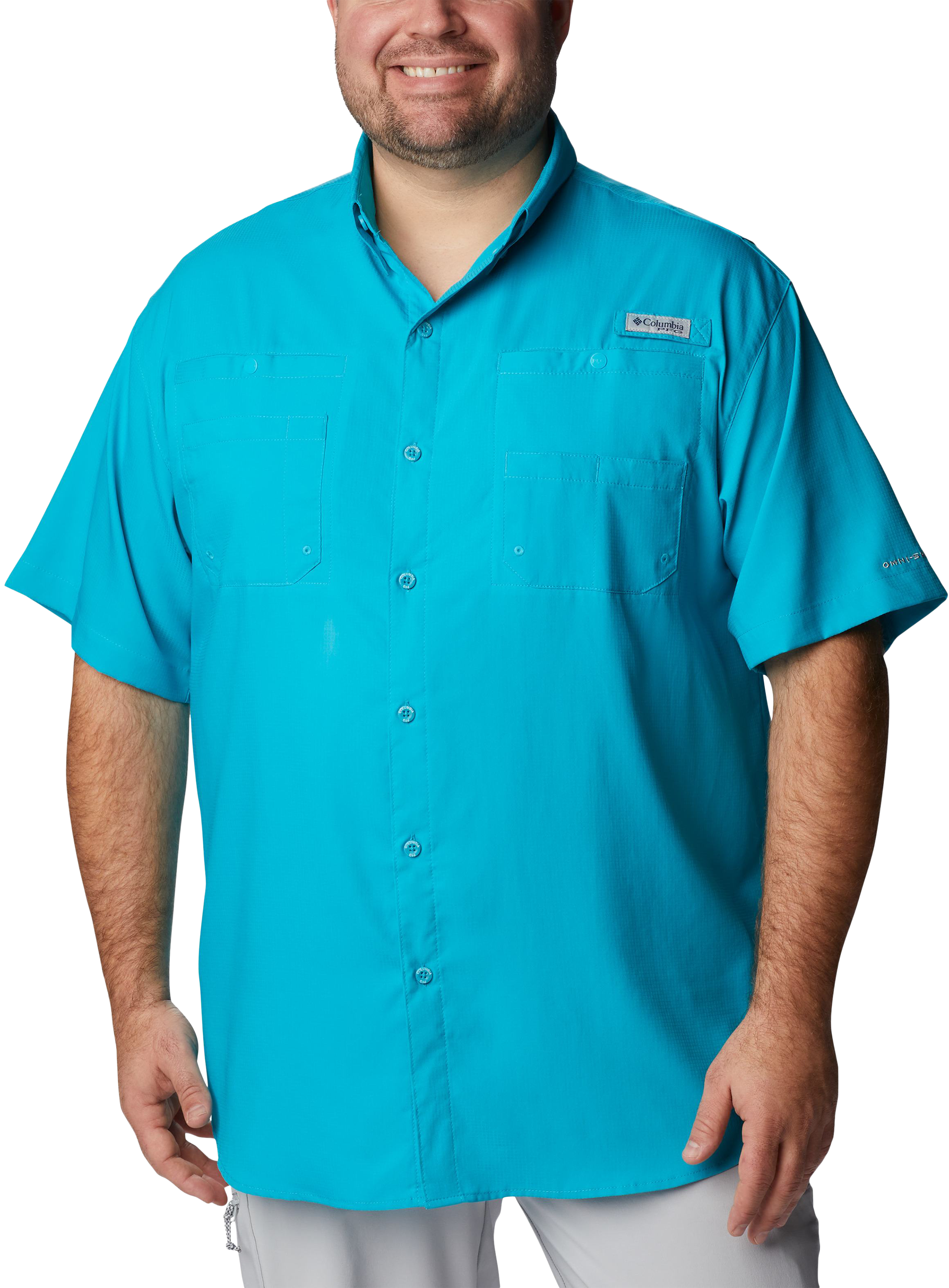 Image of Columbia Tamiami II Short-Sleeve Shirt - Ocean Teal