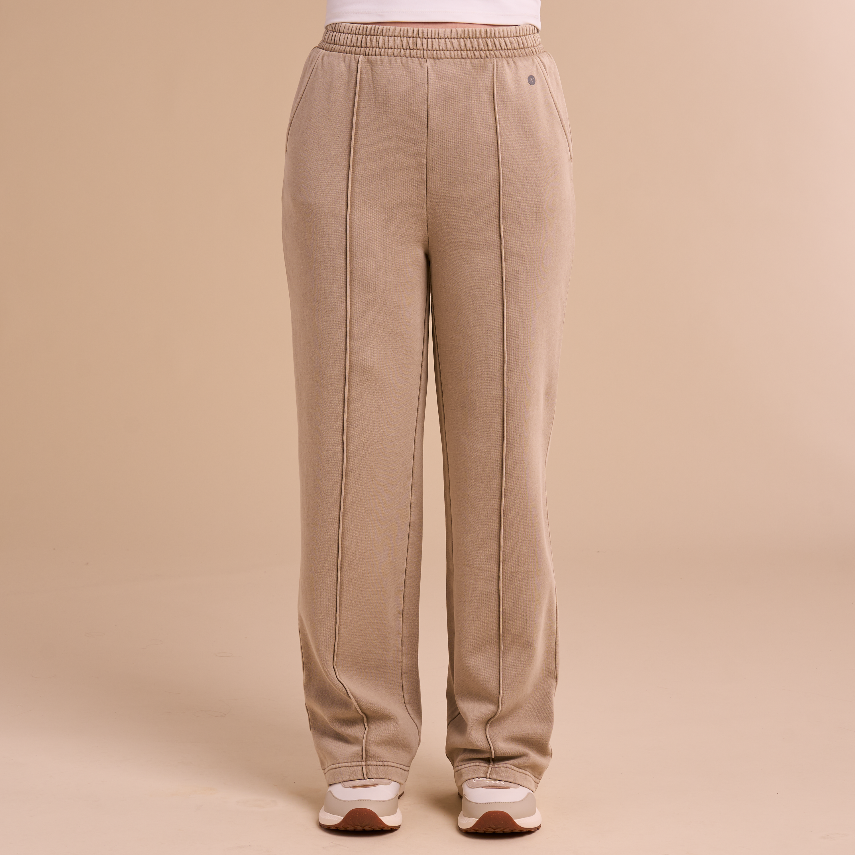 Image of Natural Reflections Harbor Knit Terry Sweatpants - String