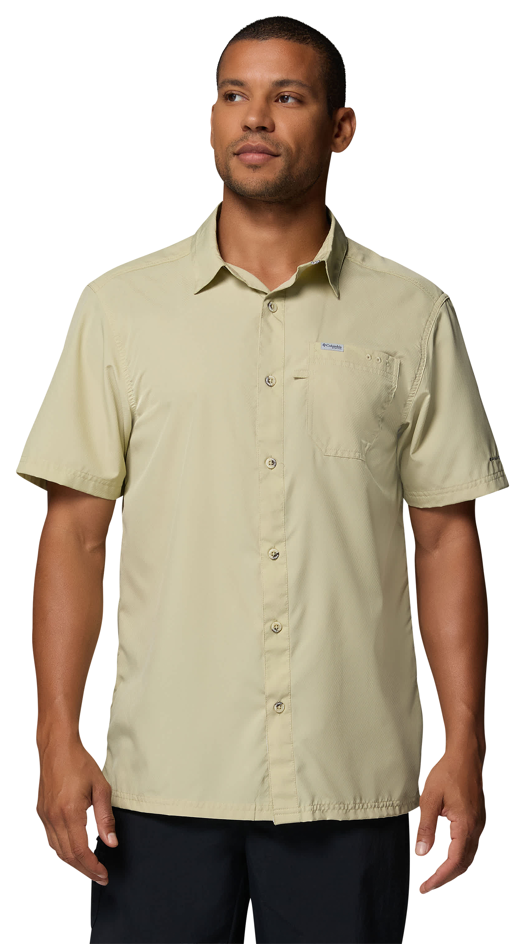 Image of Columbia PFG Slack Tide Camp Short-Sleeve Button-Down Shirt - Serpentine