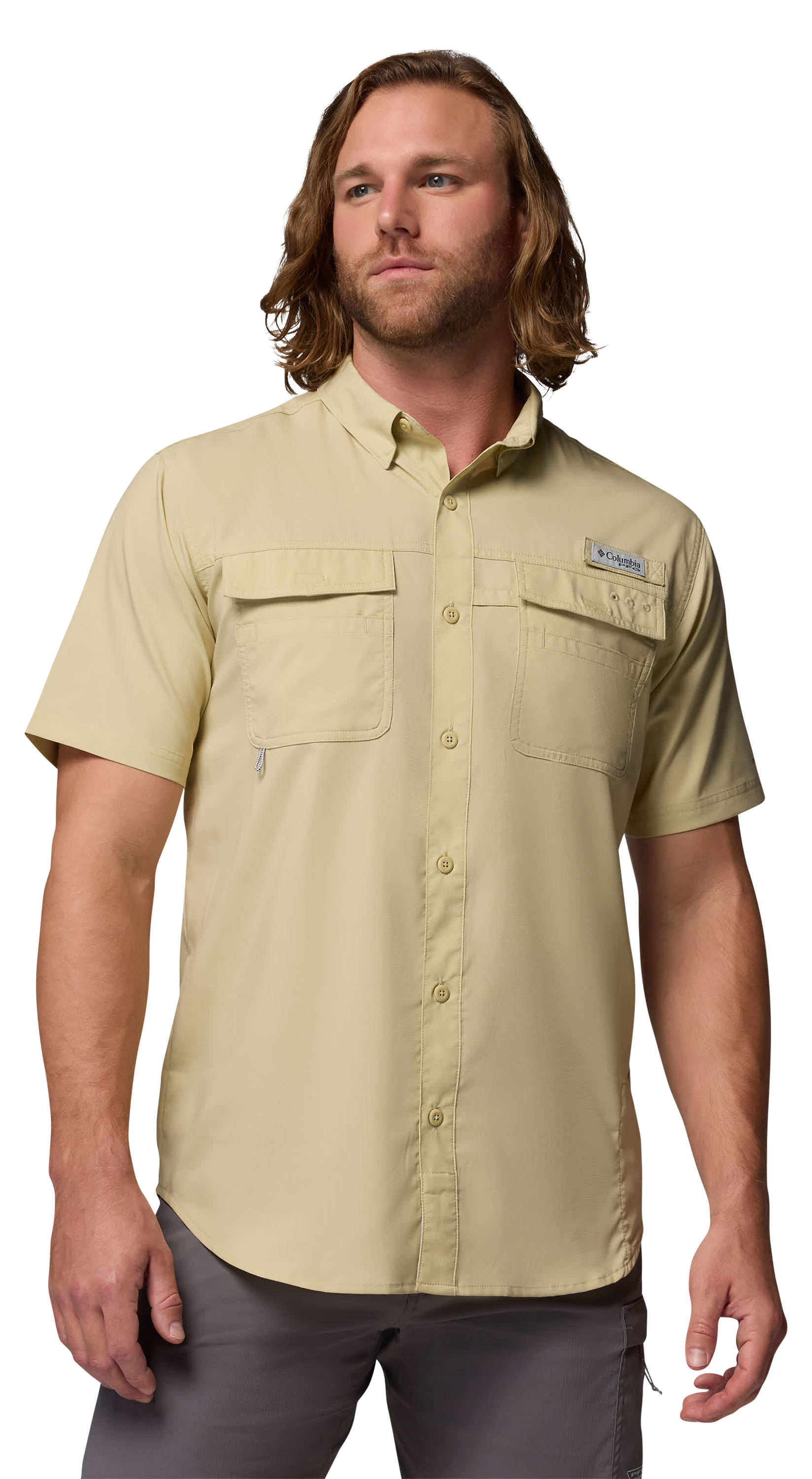 Image of Columbia Blood and Guts V Short-Sleeve Shirt - Serpentine