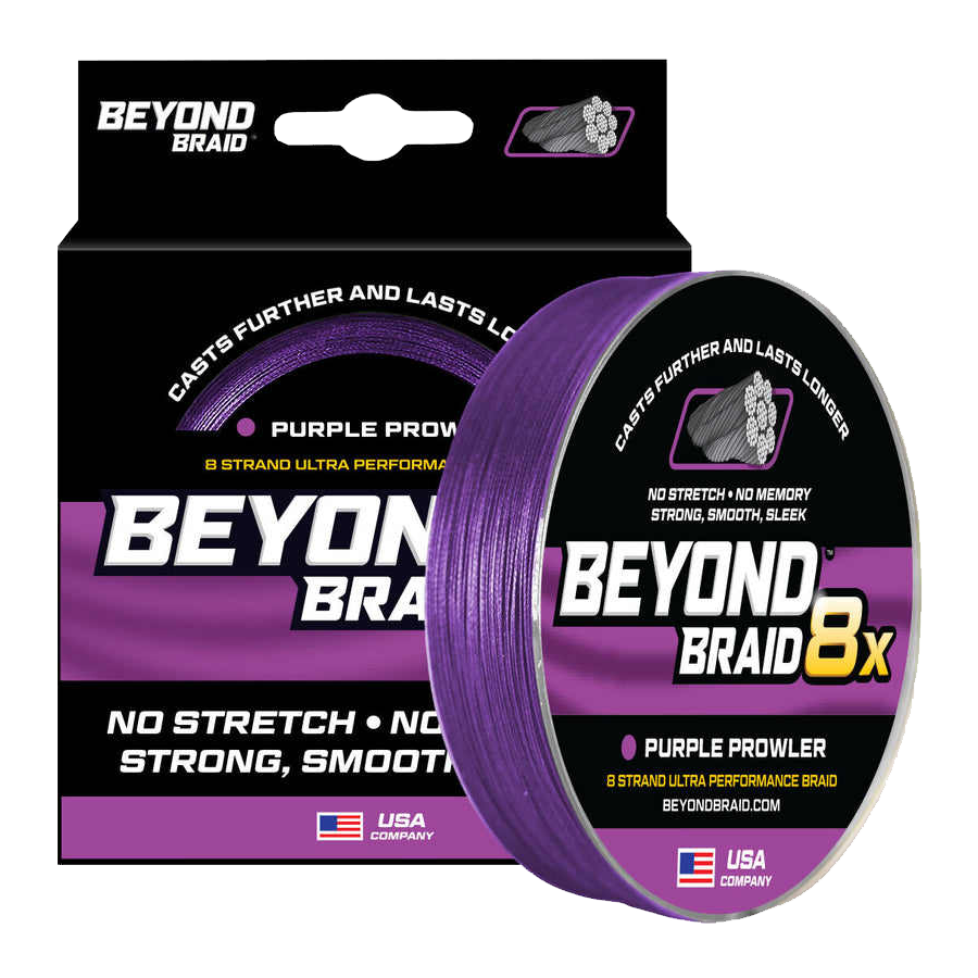 Image of Beyond Braid 8X Ultra Performance 8-Strand Fishing Line - Purple - 2000 Yards - 15 Lb.