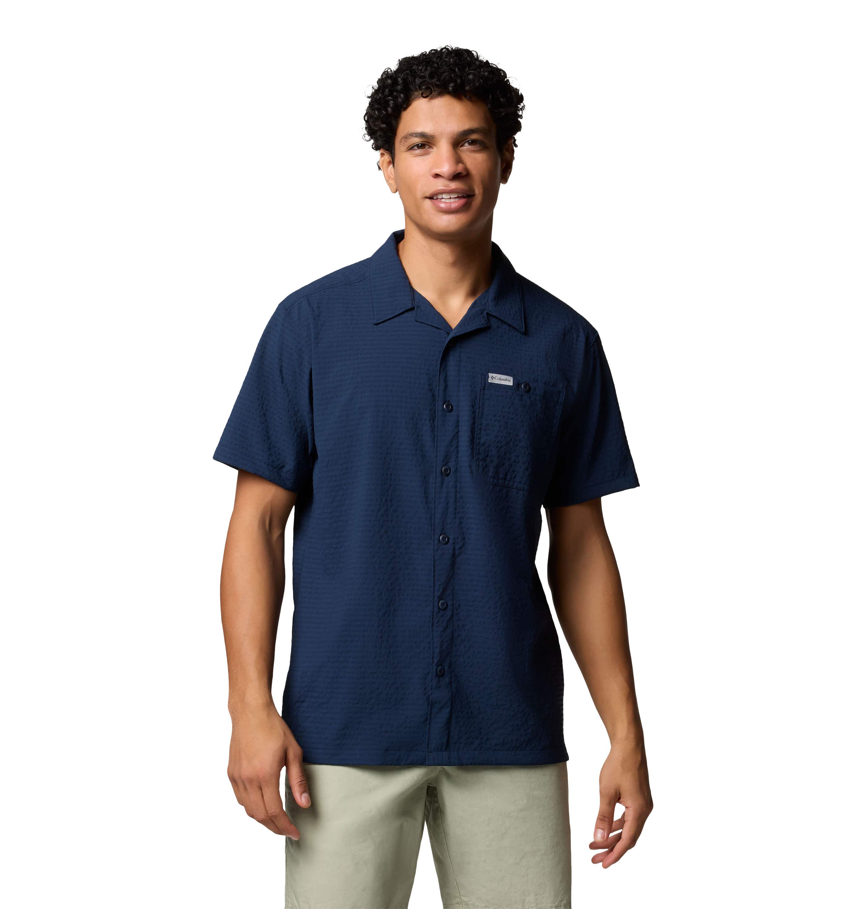 Image of Columbia Utilizer Camp Short-Sleeve Shirt - Collegiate Navy