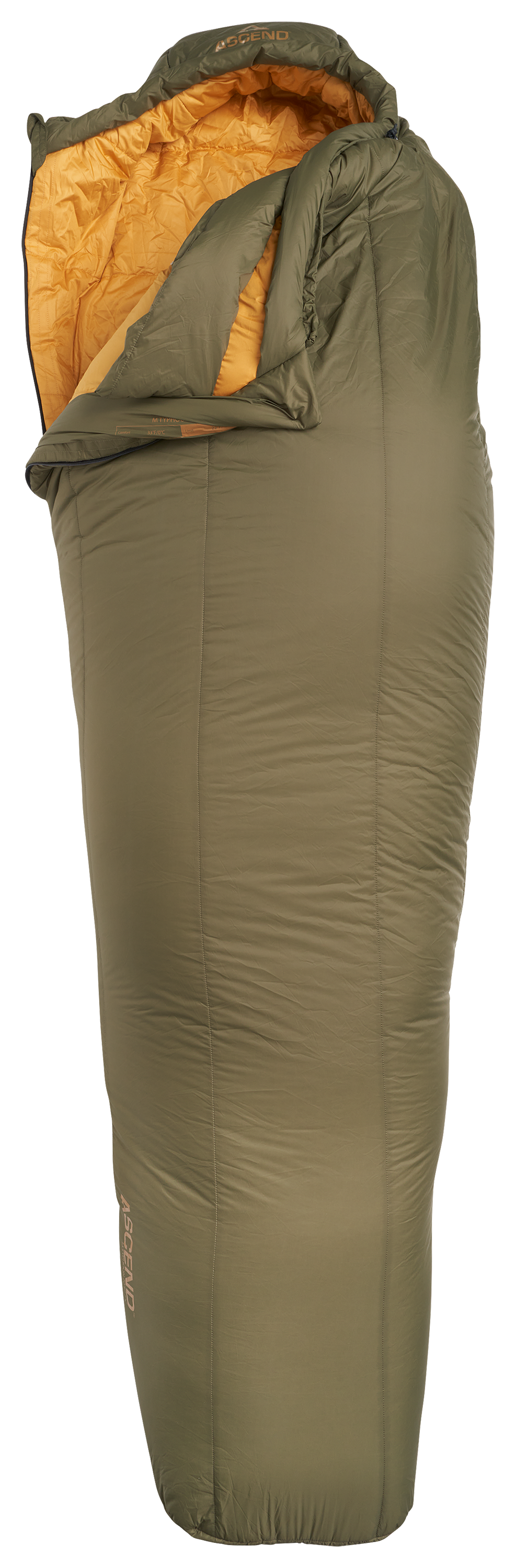 Ascend Ascend Typhoon 20° Mummy Sleeping Bag - 78"L x 62"W x 3"H - 6' - $99.99 at Bass Pro Shops