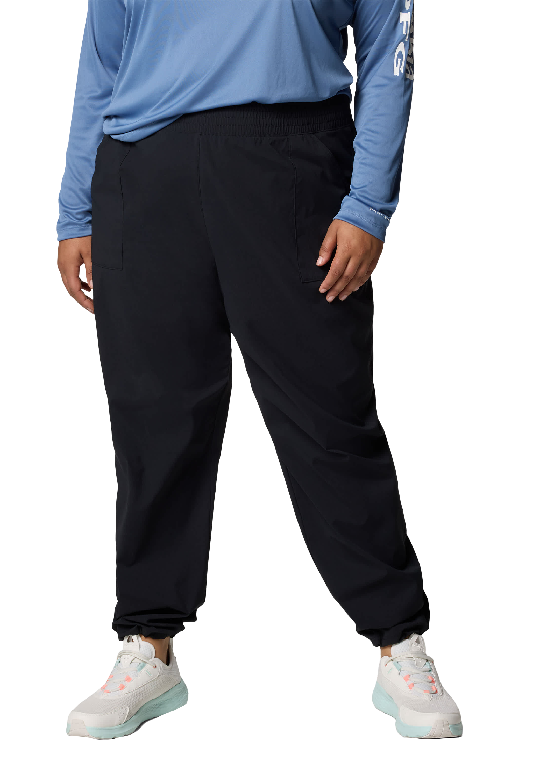 Image of Columbia PFG Tidal Roamer II Stretch Pants - Black - 1X - Regular