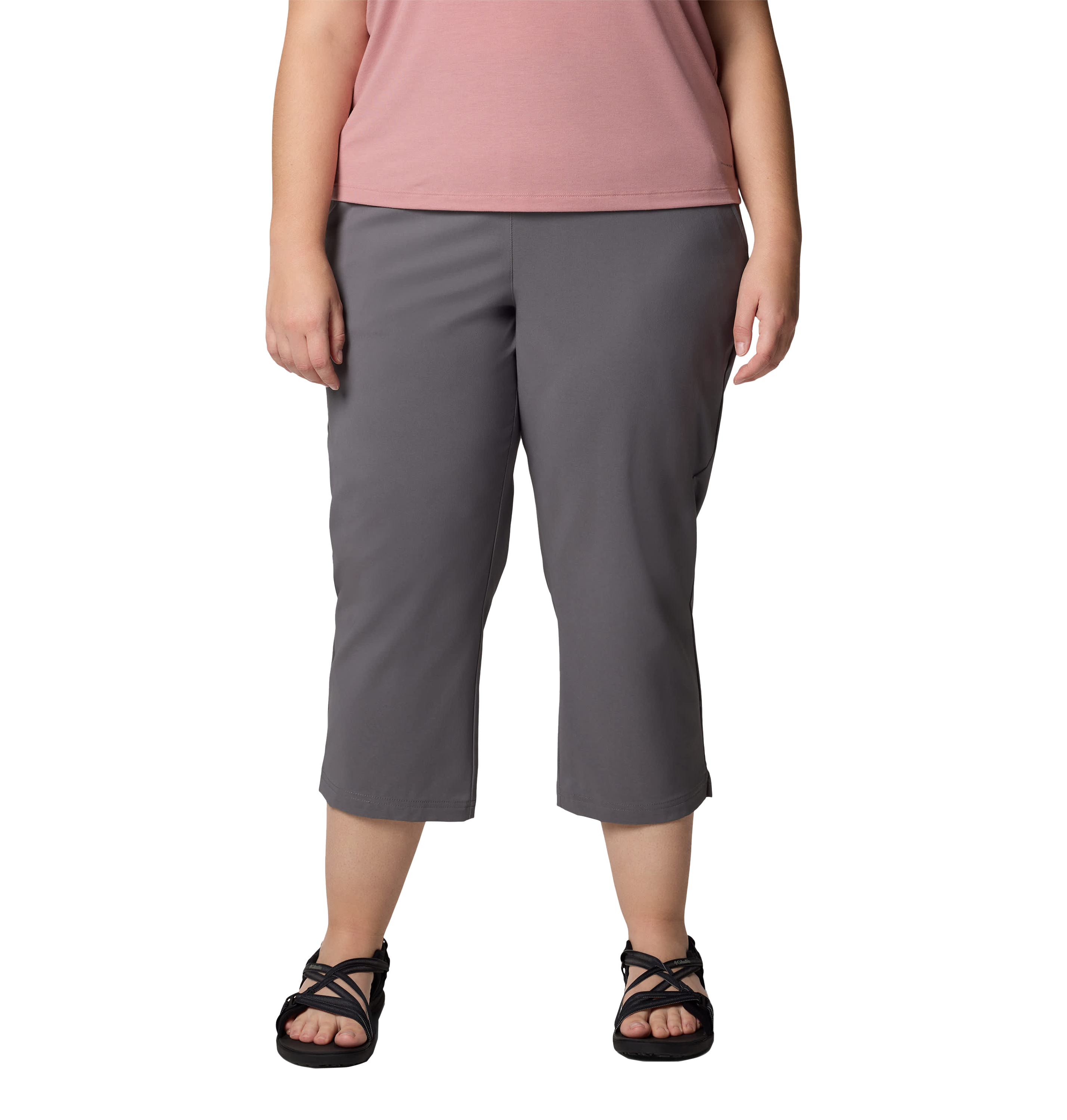 Image of Columbia All Seasons Capri Pants for Ladies - City Grey