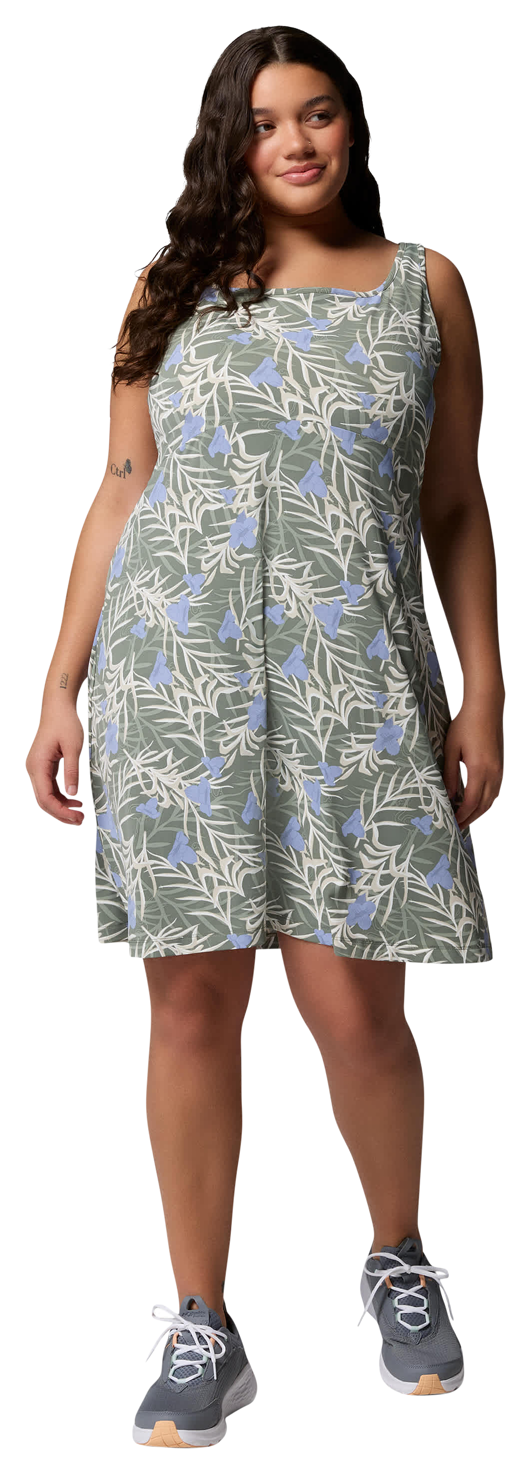 Image of Columbia PFG Freezer III Sleeveless Dress - Cypress Sunflora