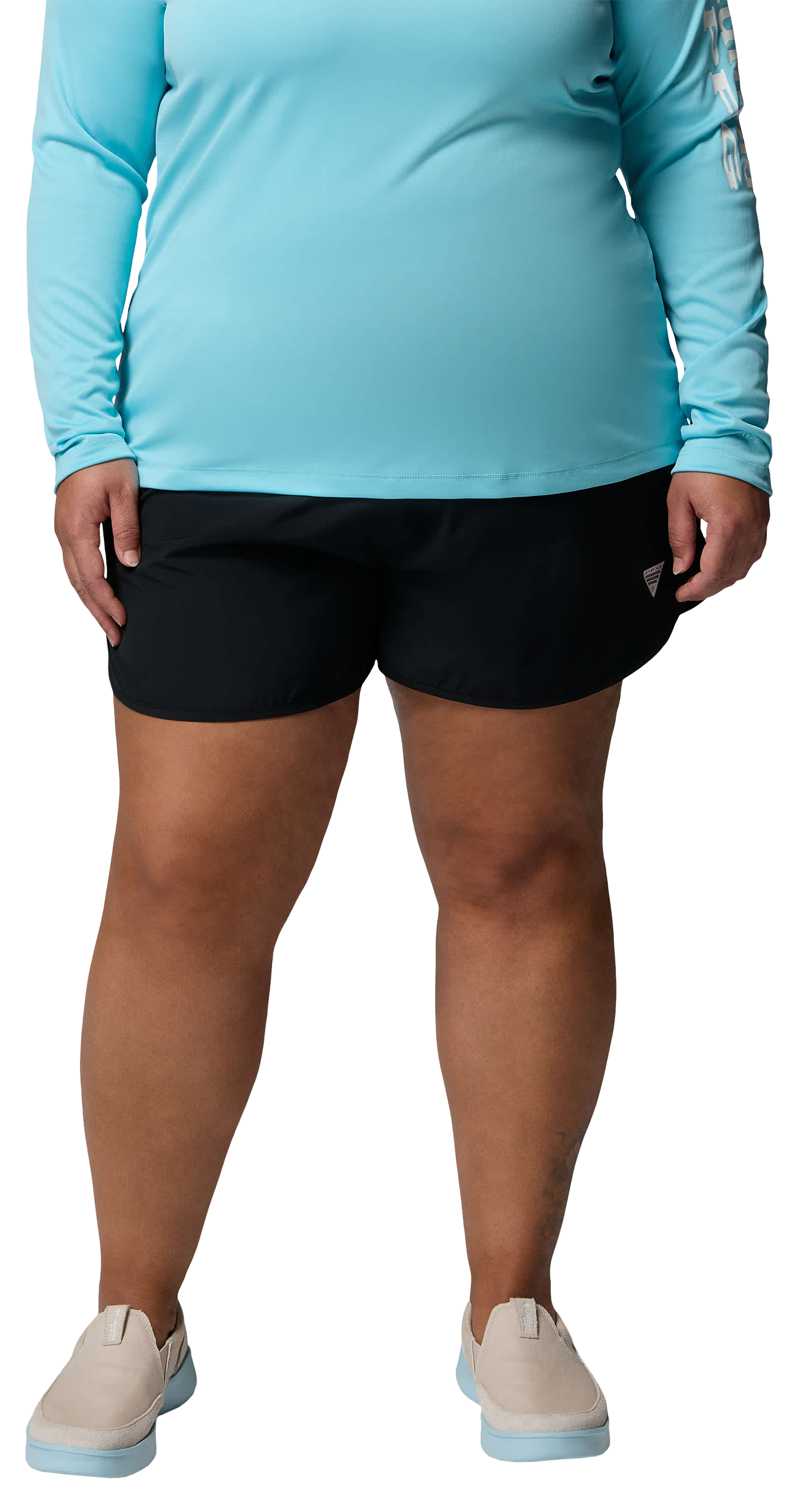 Image of Columbia PFG Windy Bay Shorts - Black