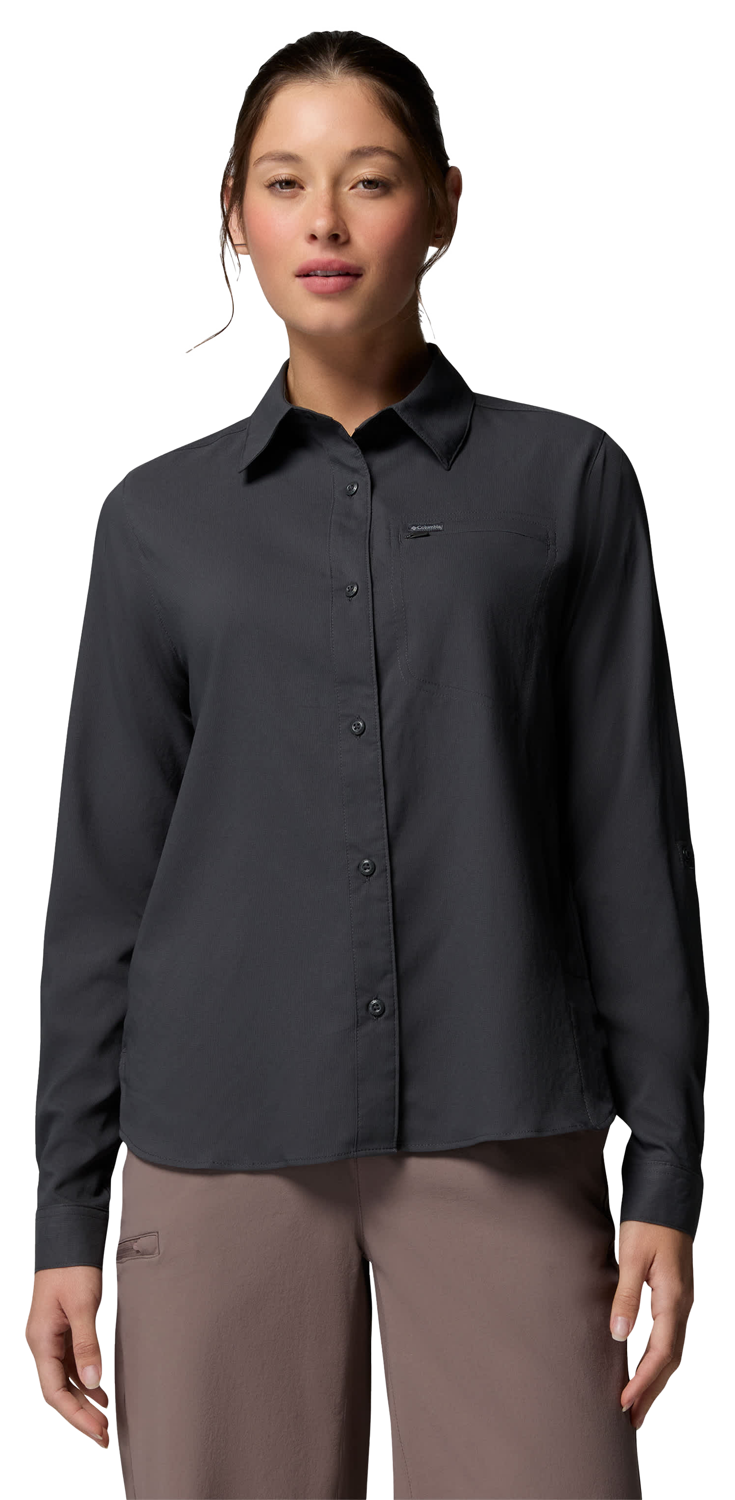 Image of Columbia Silver Ridge Utility II Long-Sleeve Shirt - Shark