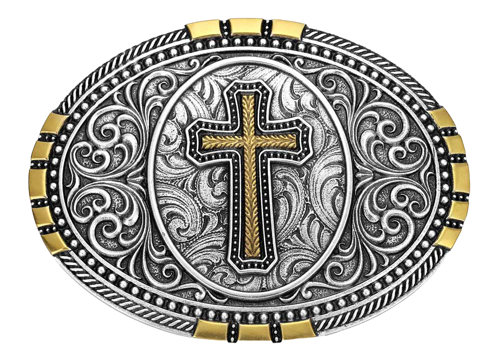 Image of Montana Silversmiths Established Faith Belt Buckle