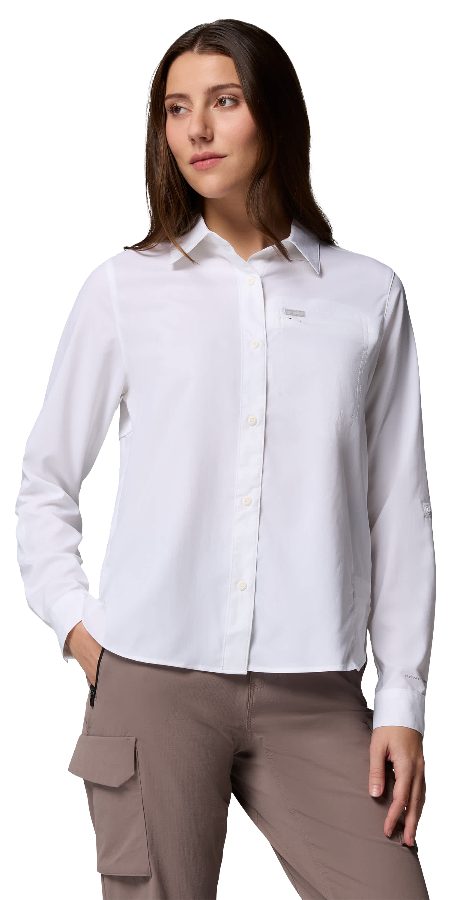 Image of Columbia Silver Ridge Utility II Long-Sleeve Shirt - White
