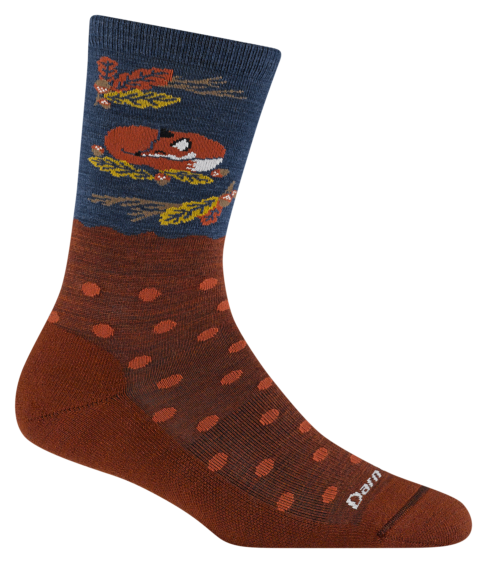 Image of Darn Tough Wild Life Lightweight Crew Socks for Women - Fox Foliage