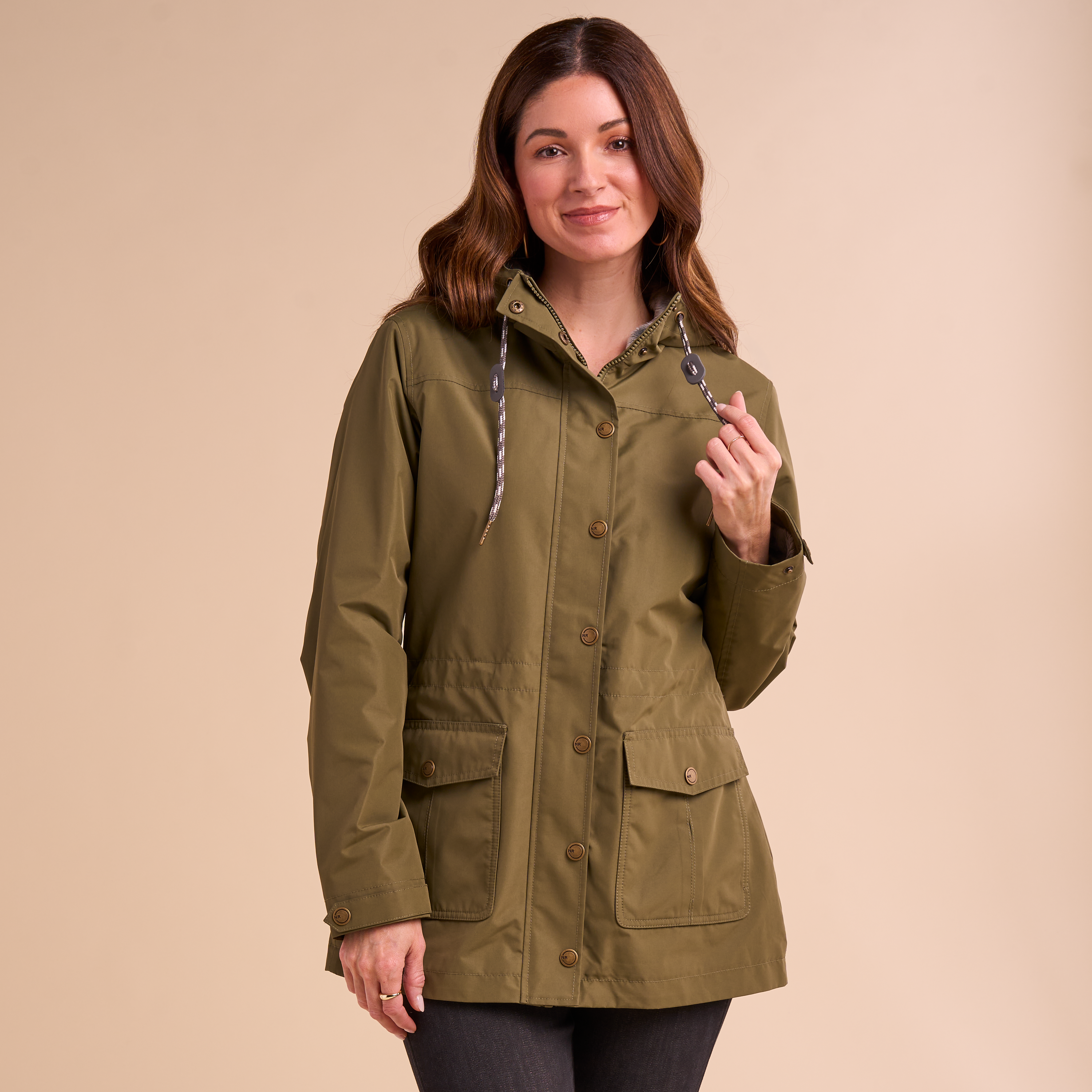 Image of Natural Reflections Essential Parka - Burnt Olive