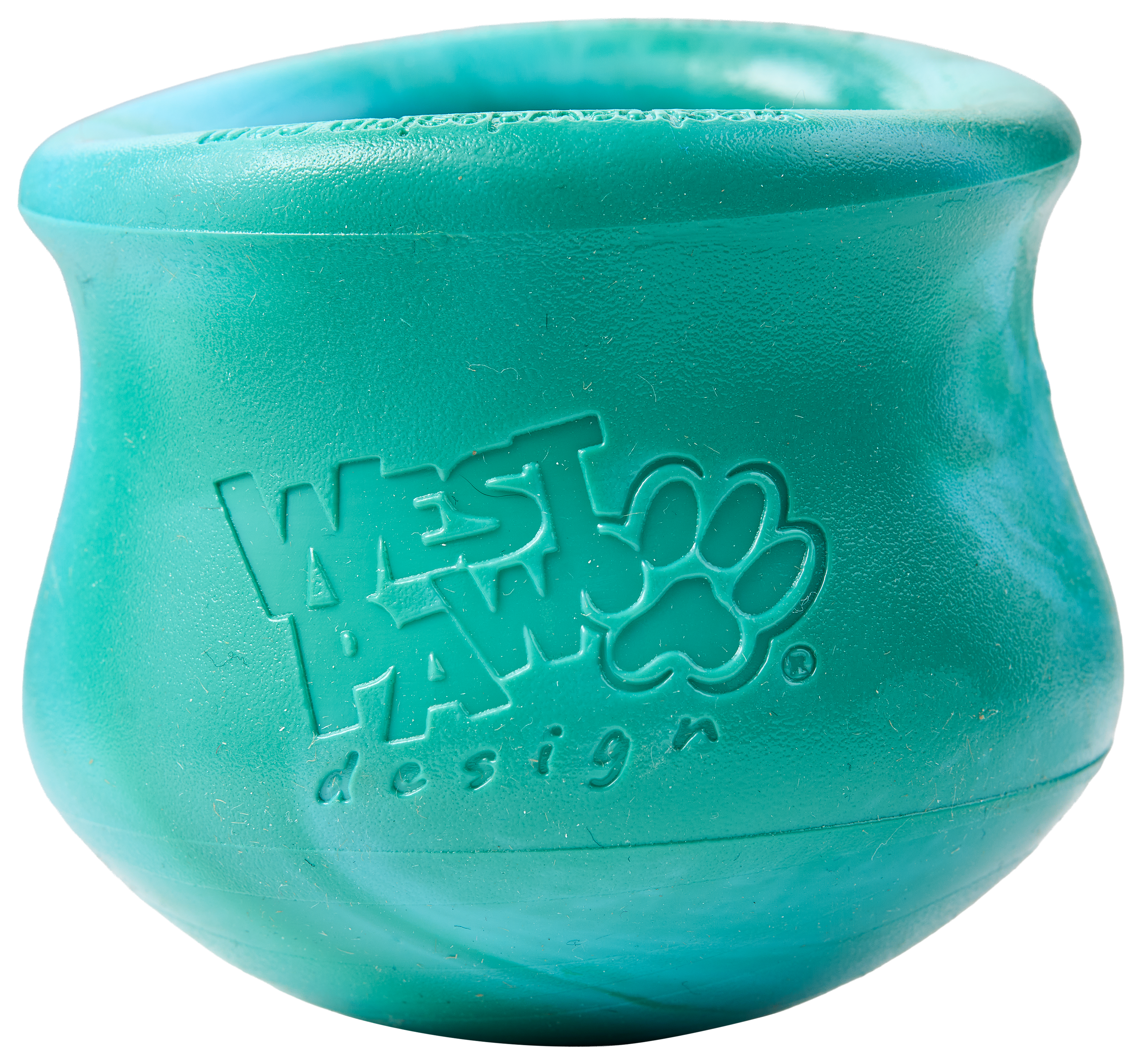 Image of "West Paw Toppl Dog Toy - Aqua/Evergreen - 3"""