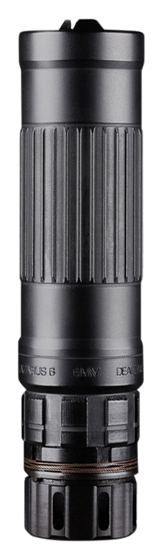 Dead Air Silencers Dead Air Lazarus 6 6mm 6.42" Black Suppressor w/KeyMo Adapter & DA115 1/2"x28 KeyMicro 3Prong Flash Hider (NFA) LZ6KMBLK