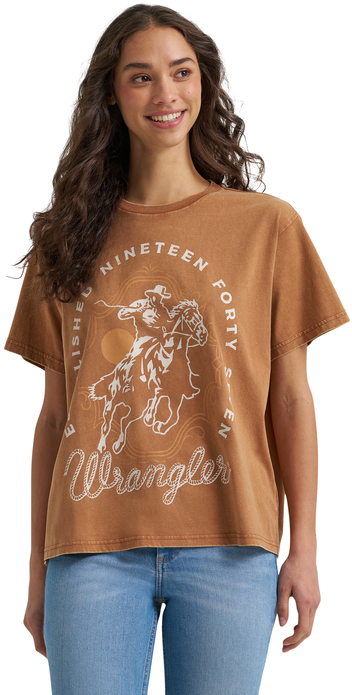 Wrangler Rider Girlfriend Graphic Short-Sleeve T-Shirt