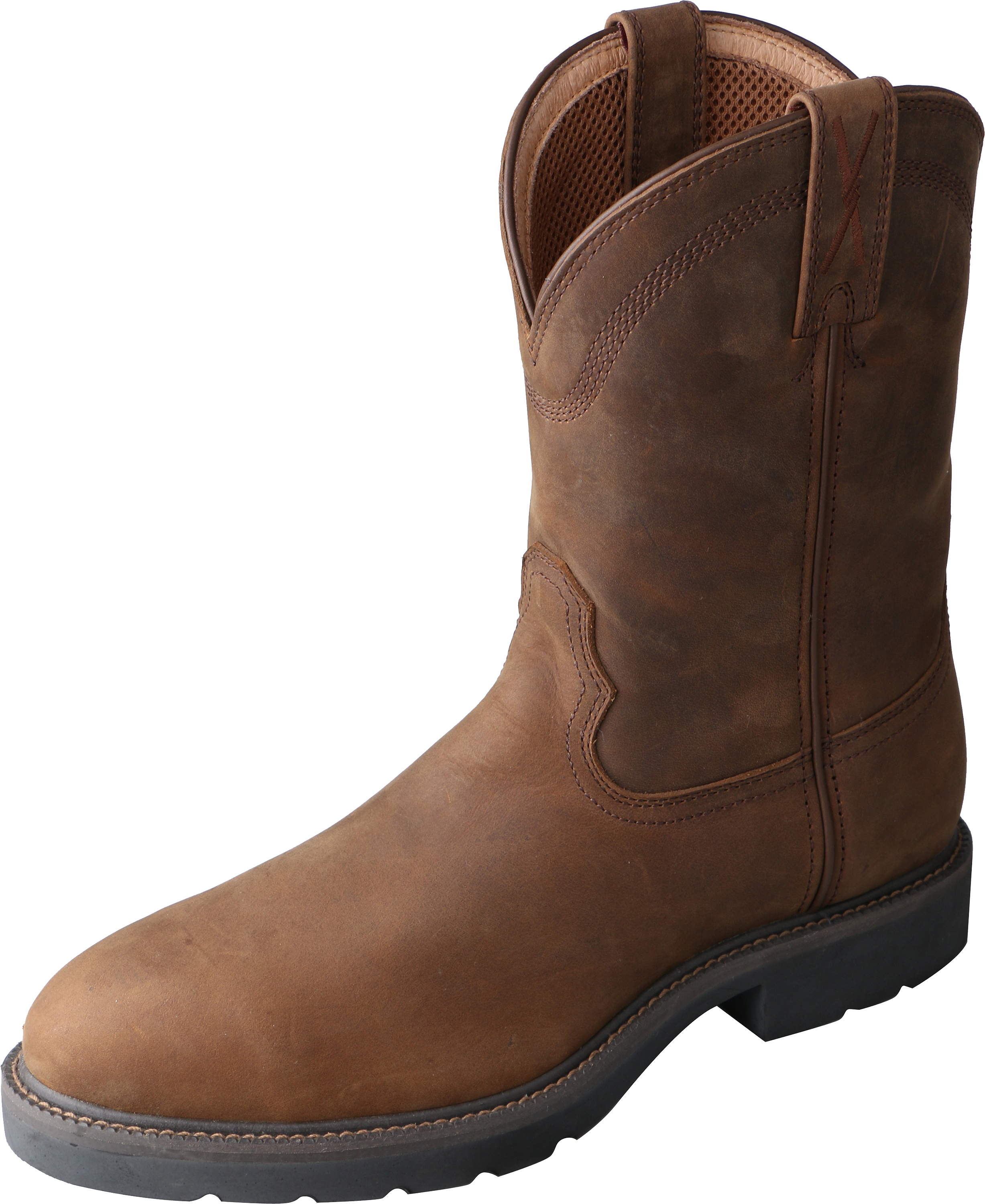 Twisted X Round Toe Western Work Boots for Men
