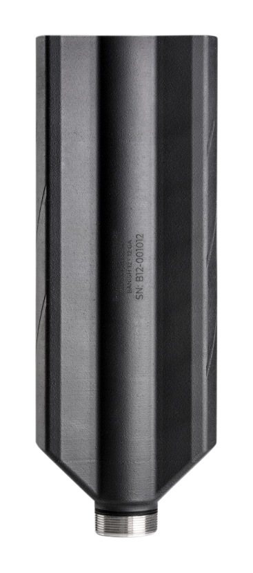BANISH 12 Suppressor with Benelli Mobil Adapter - Black