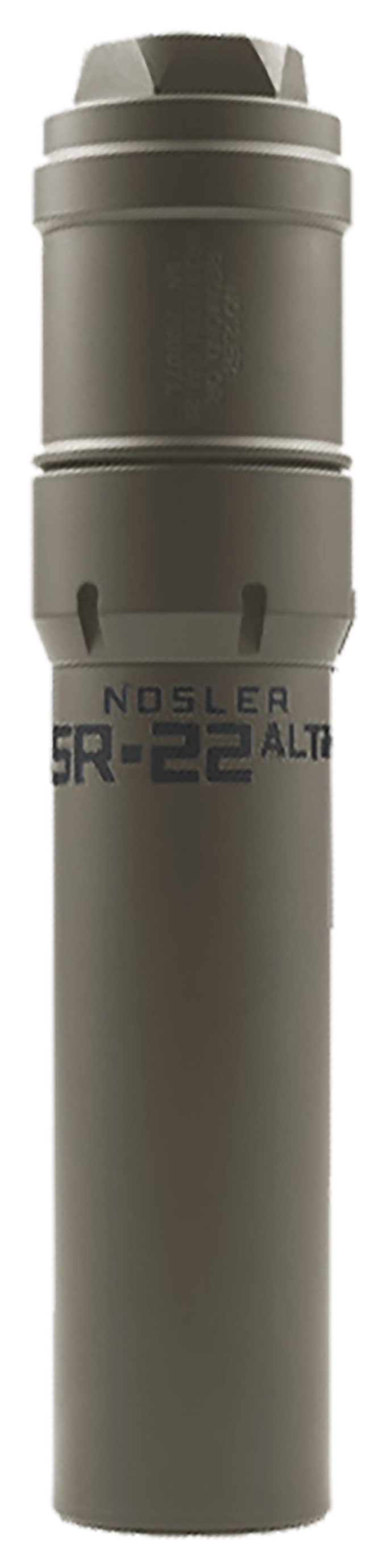 Image of Nosler SR-22ALTiH HUB DT Suppressor - 223/5.56 - Gray