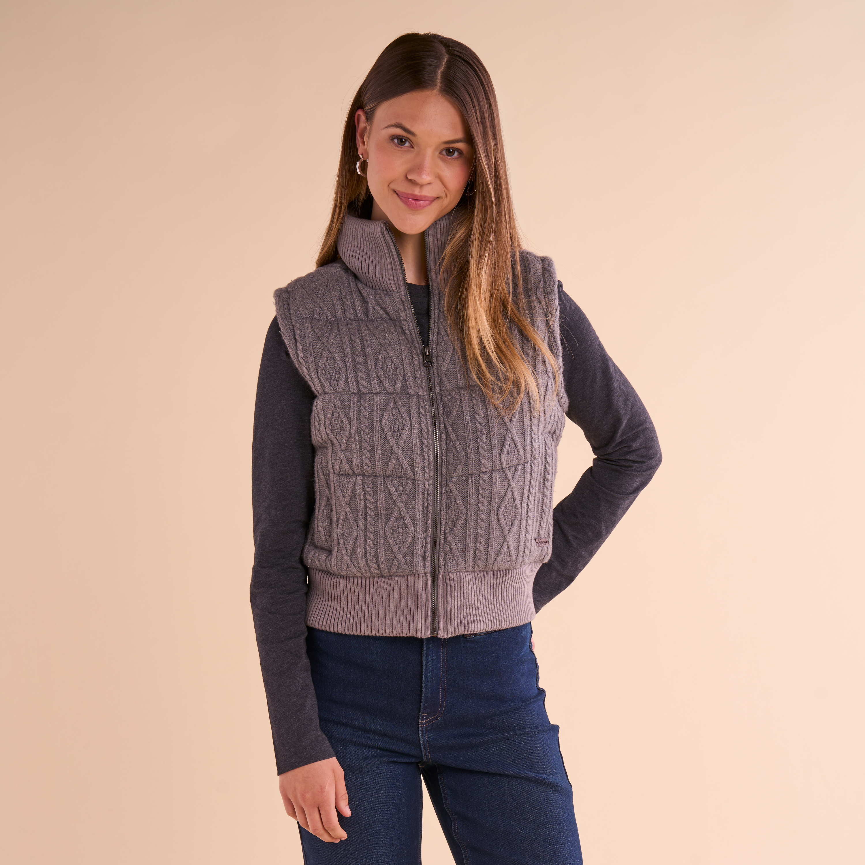 Natural Reflections Natural Reflections Alpine Sweater Vest - Heather Gray - $89.99 at Bass Pro Shops