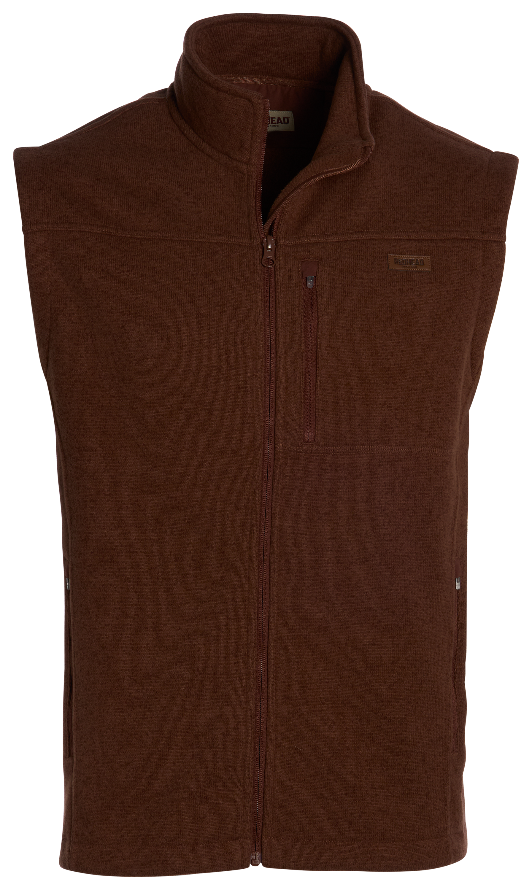 Image of RedHead Logan Creek Sweaterfleece V-Neck Vest - Cappuccino