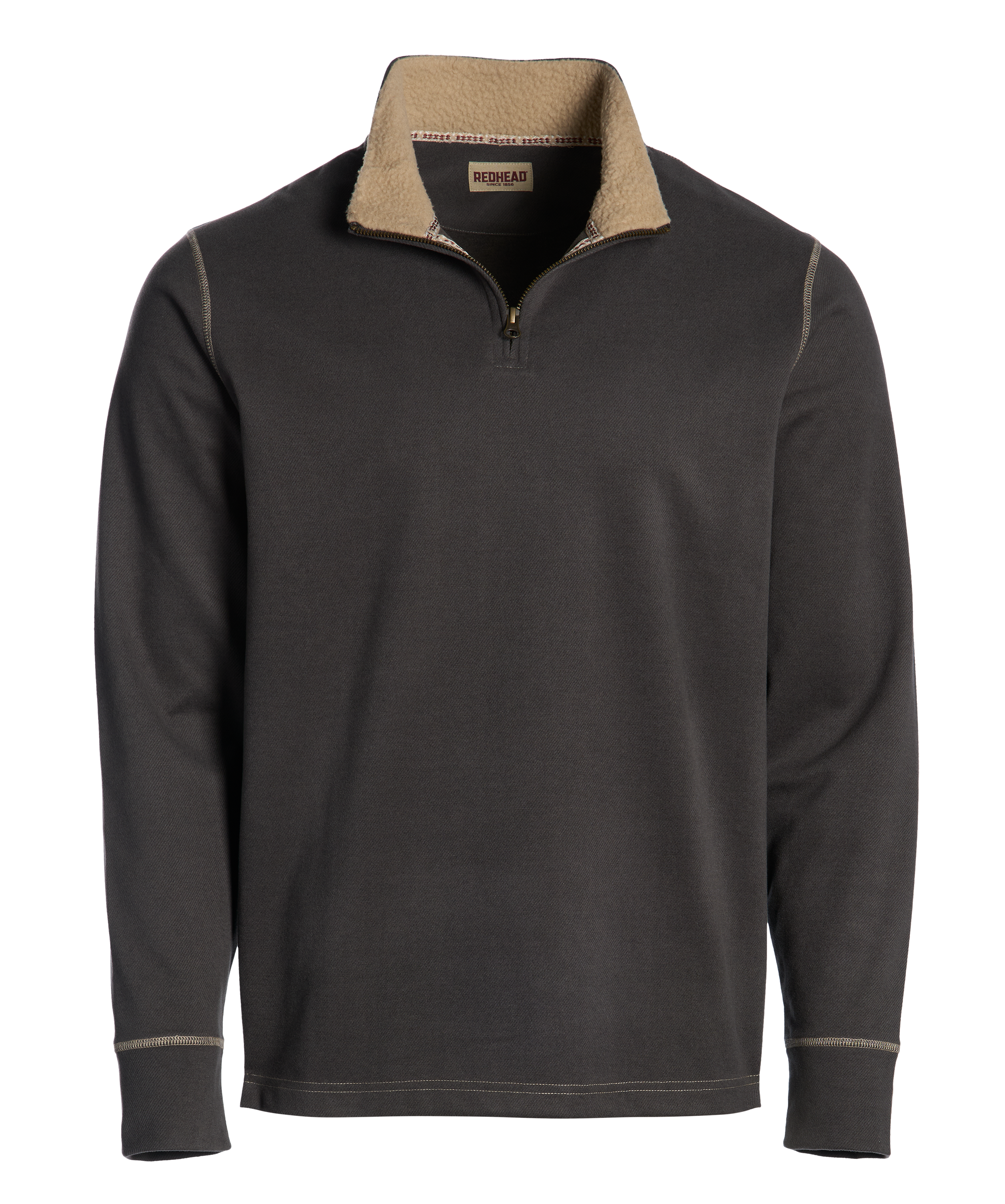 Image of RedHead Big Piny Quarter-Zip Sherpa Pullover - Raven