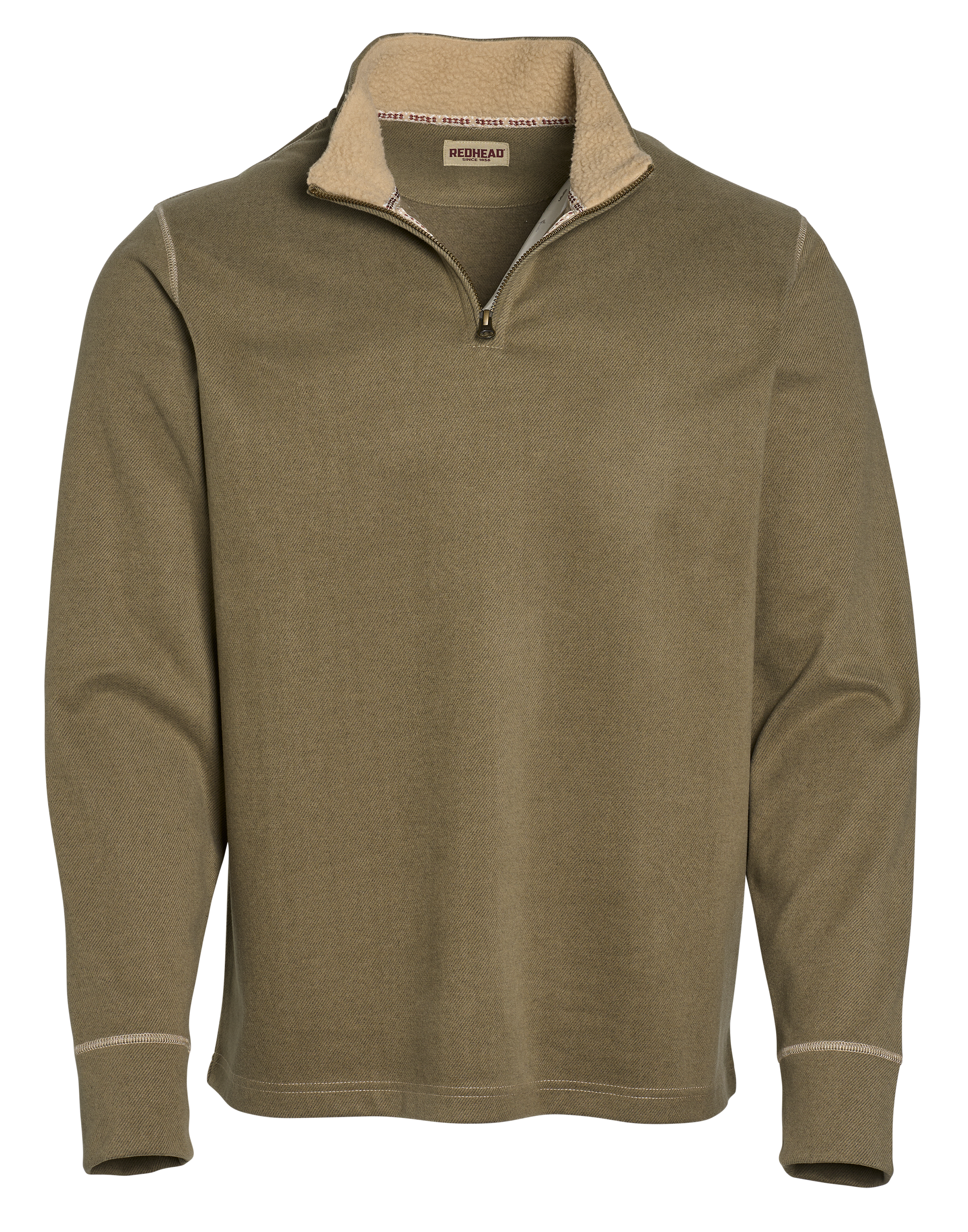 Image of RedHead Big Piny Quarter-Zip Sherpa Pullover - Dusky Green